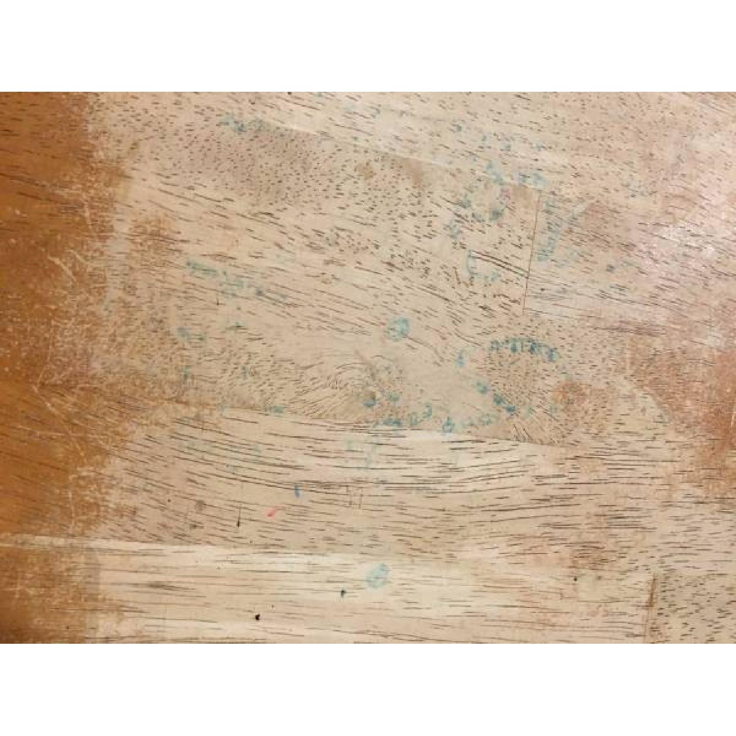 Pier 1 Real Wood Drop Leaf Dining Table w/ 4 Chairs - image-7