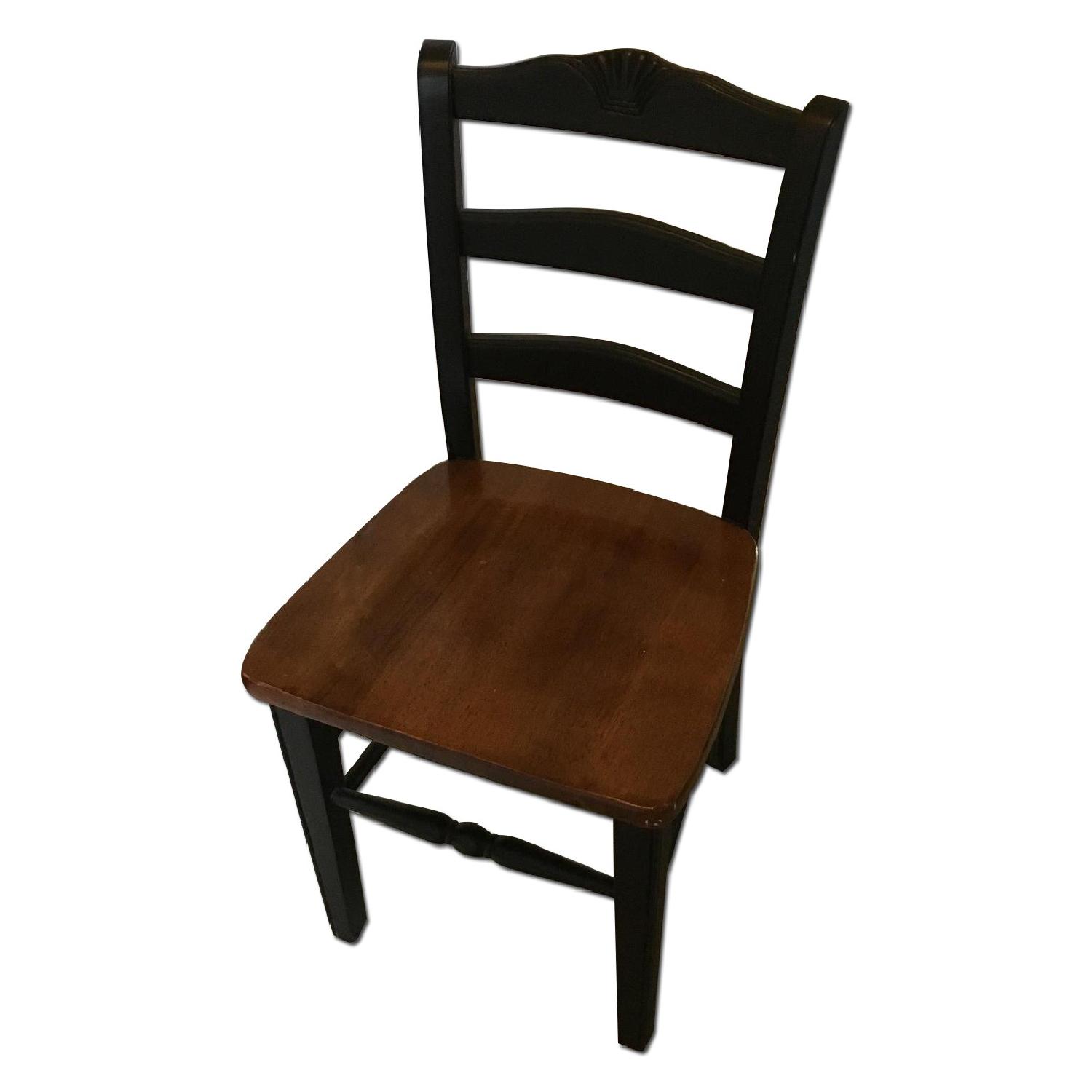 Pier 1 Real Wood Drop Leaf Dining Table w/ 4 Chairs - image-11