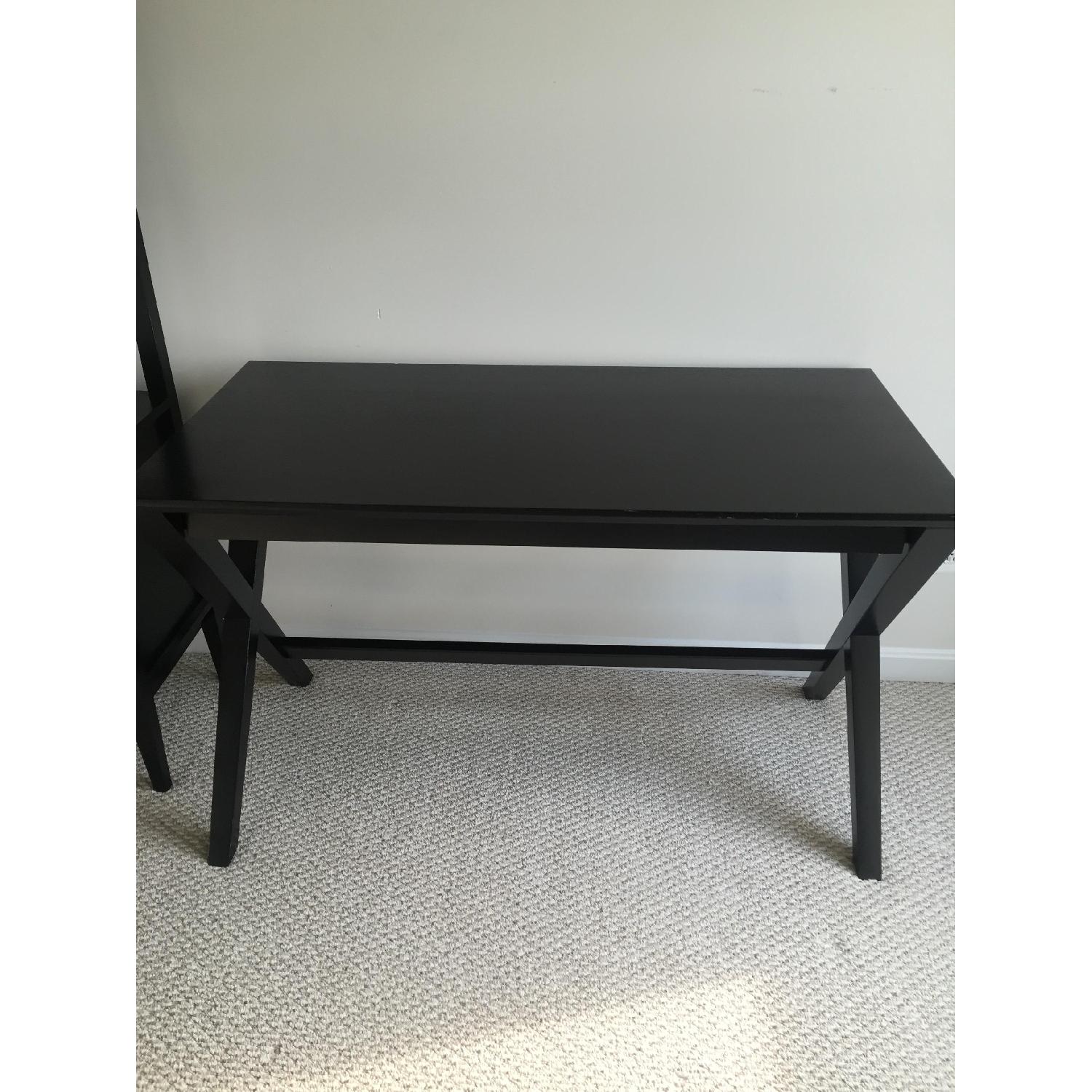 Crate & Barrel Ebony Spotlight Desk - image-3