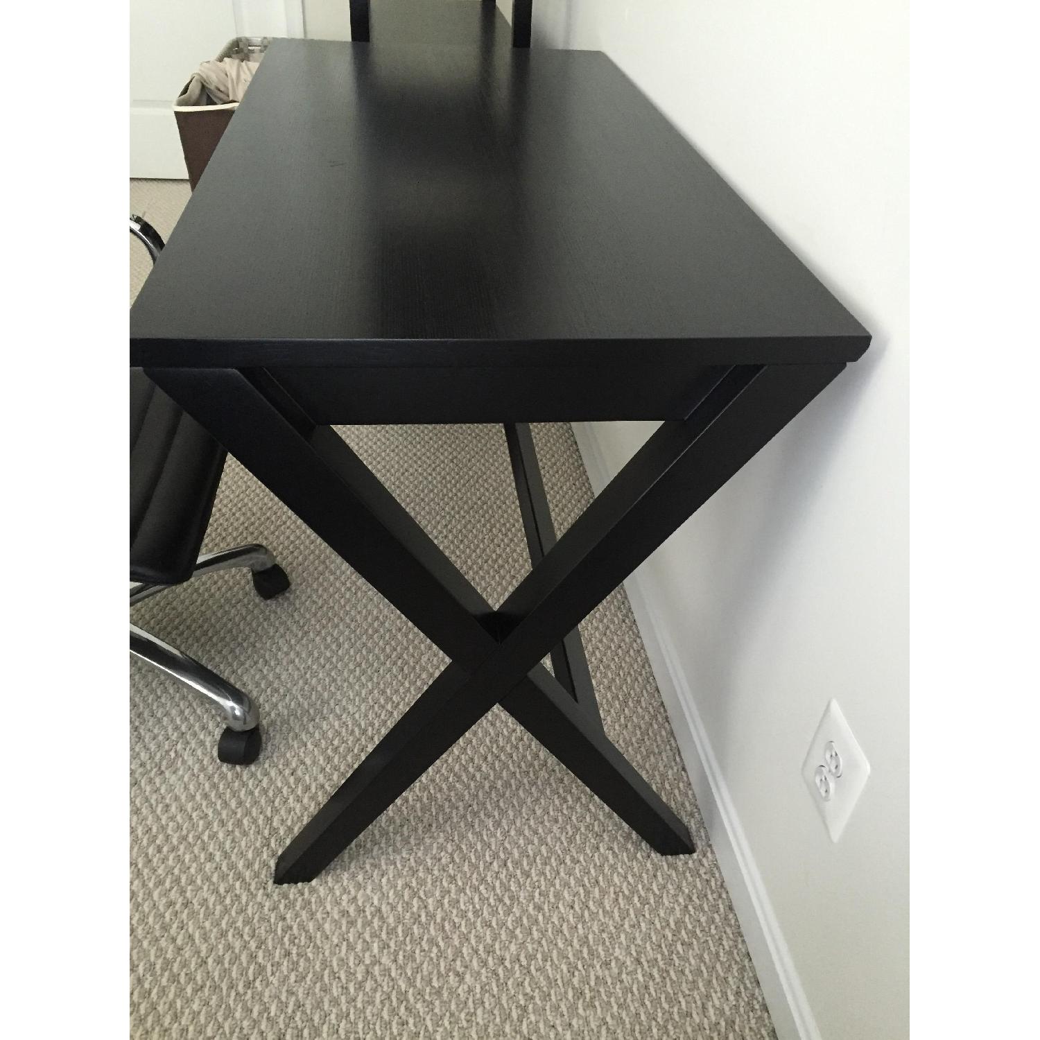 Crate & Barrel Ebony Spotlight Desk - image-5