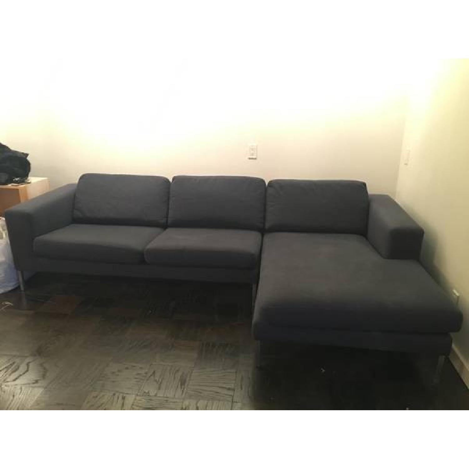 Design Within Reach Sectional w/ Chaise + Armchair - image-2