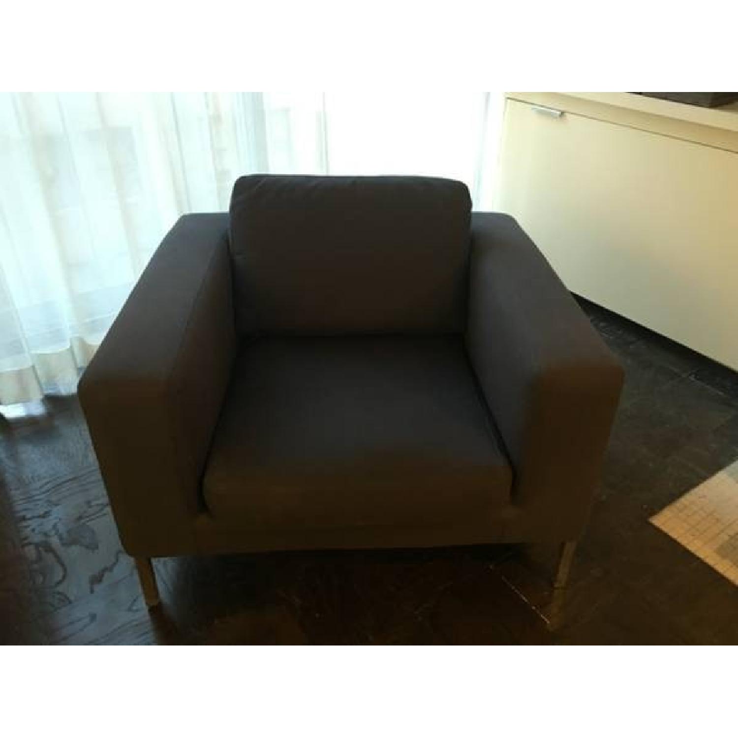 Design Within Reach Sectional w/ Chaise + Armchair - image-3