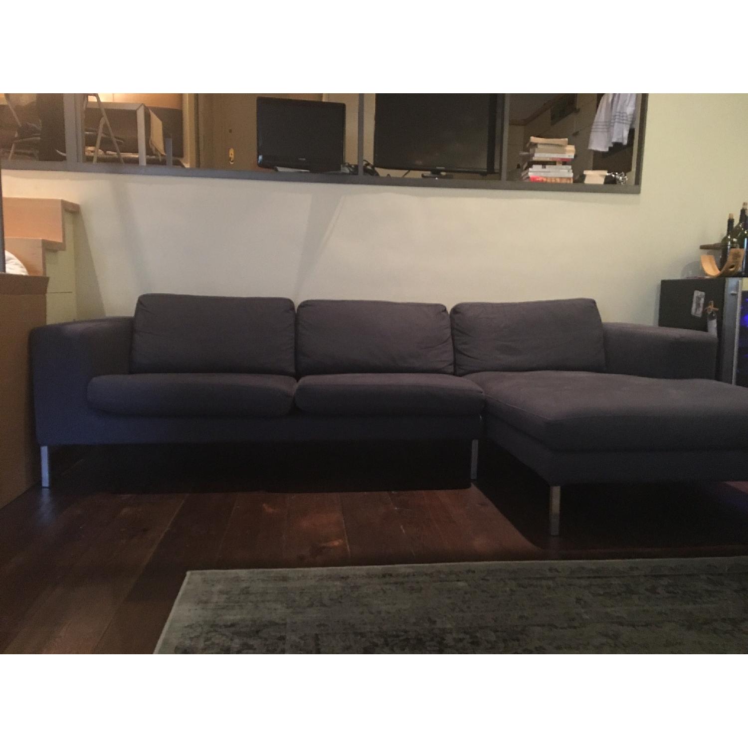 Design Within Reach Sectional w/ Chaise + Armchair - image-5