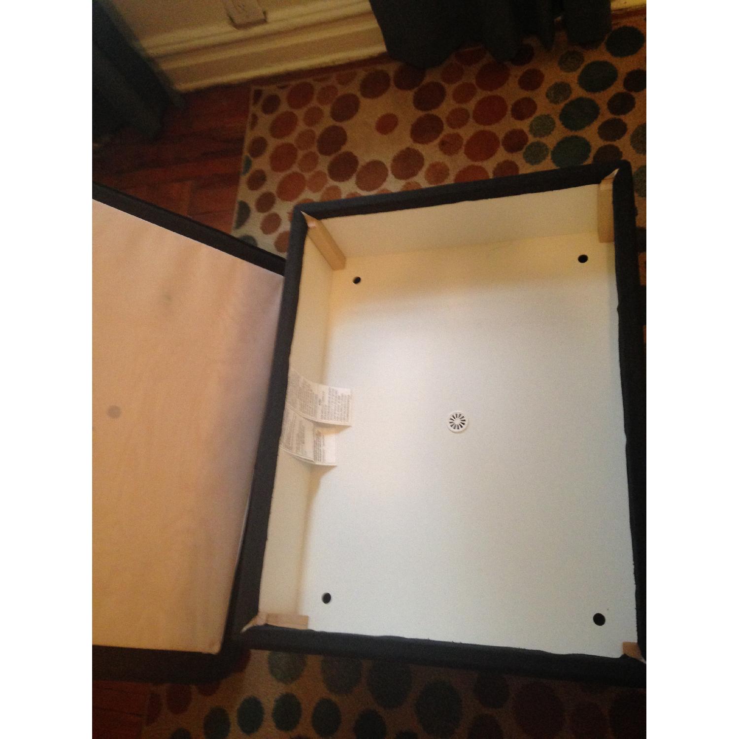 Ikea Dark Grey Storage Ottoman - image-5