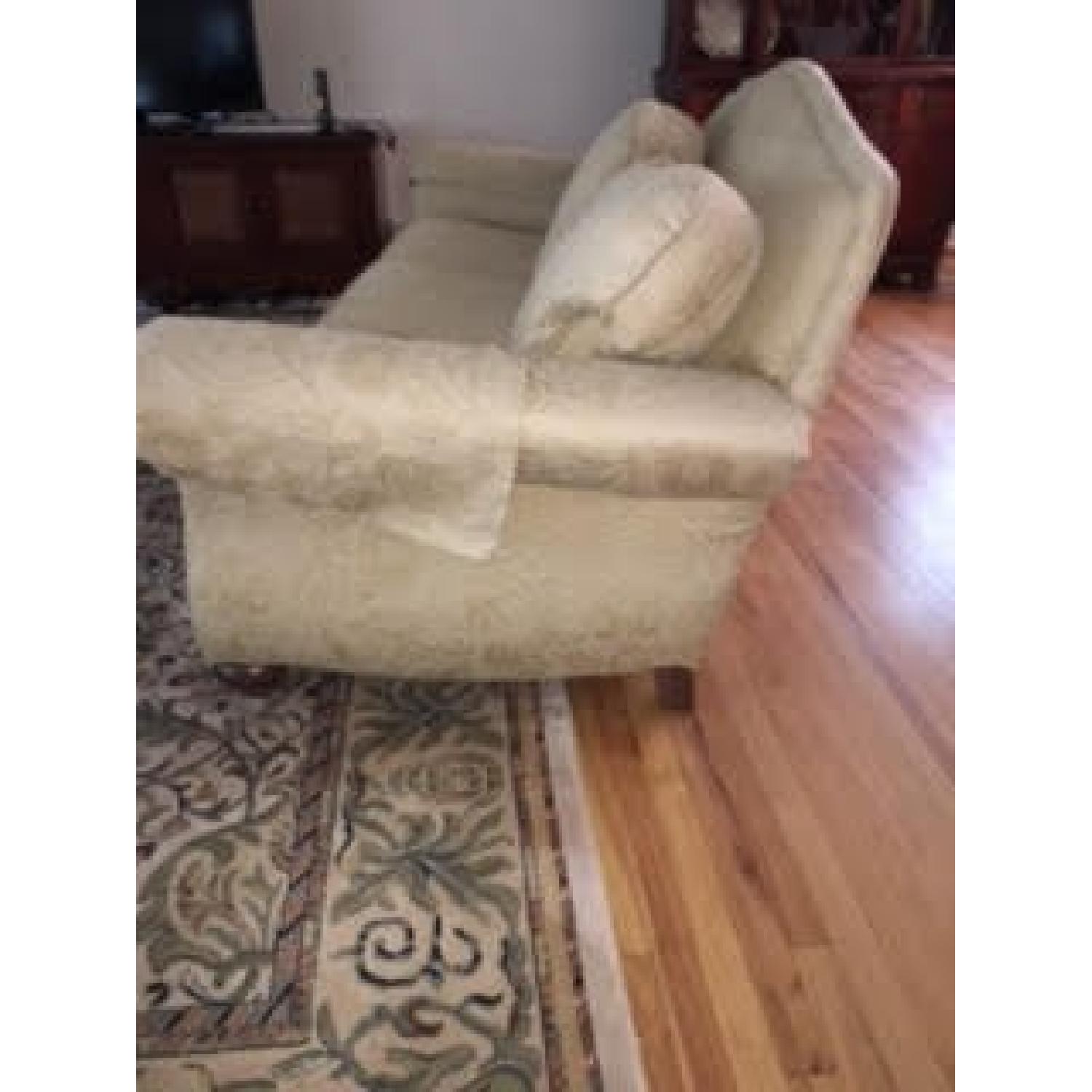 Ethan Allen Curved Back Roll Arm Sofa - image-2