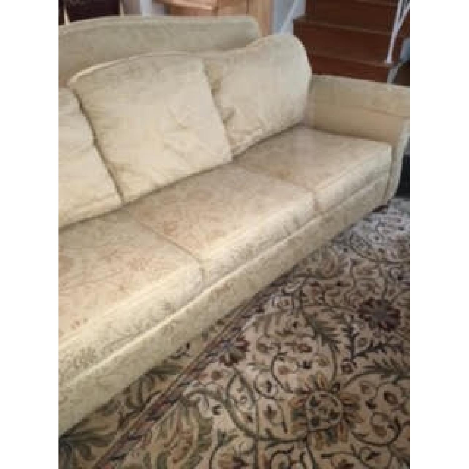 Ethan Allen Curved Back Roll Arm Sofa - image-6