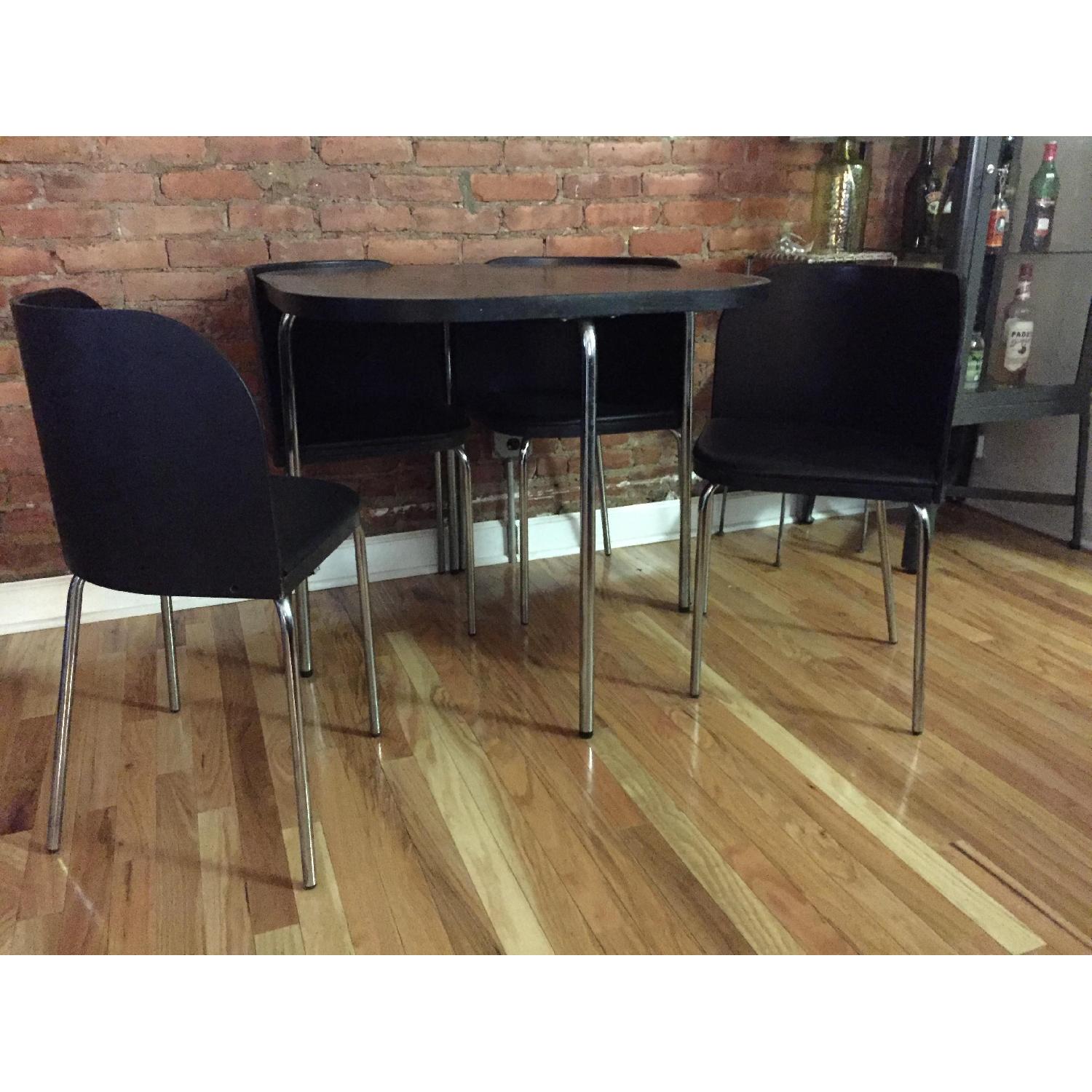 Ikea Fusion Dining Table w/ 4 Chairs - AptDeco
