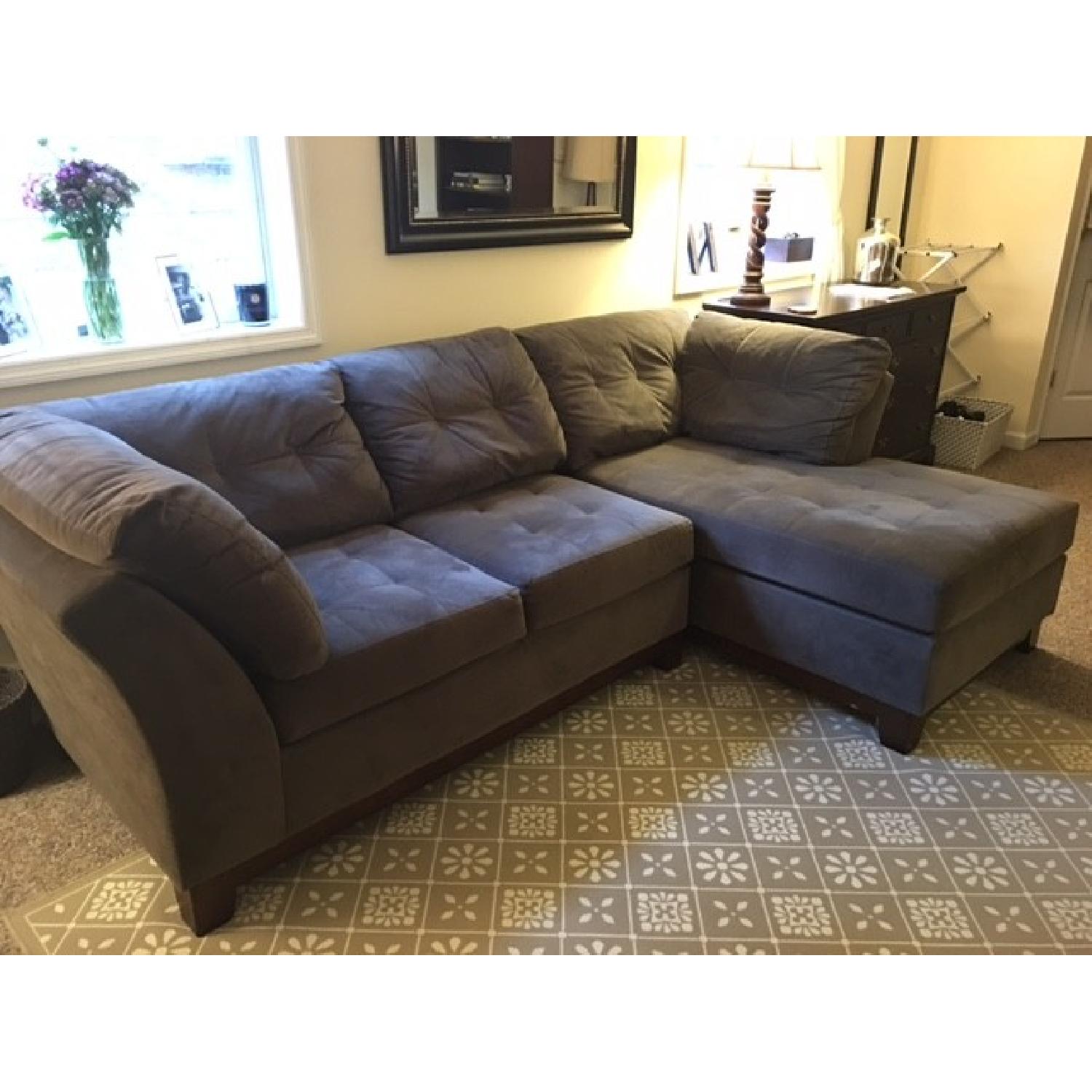 Value City Furniture Solace Gray Two-Piece Sectional - image-1