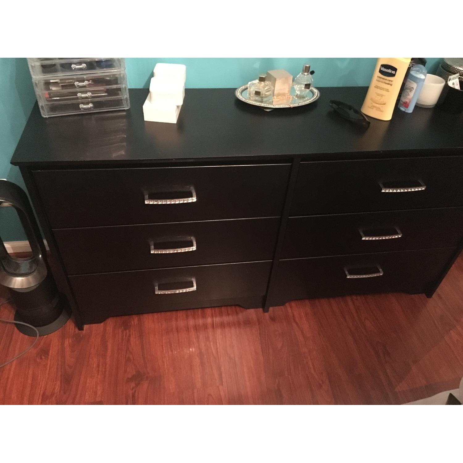 Black 6 Drawer Dresser - image-1