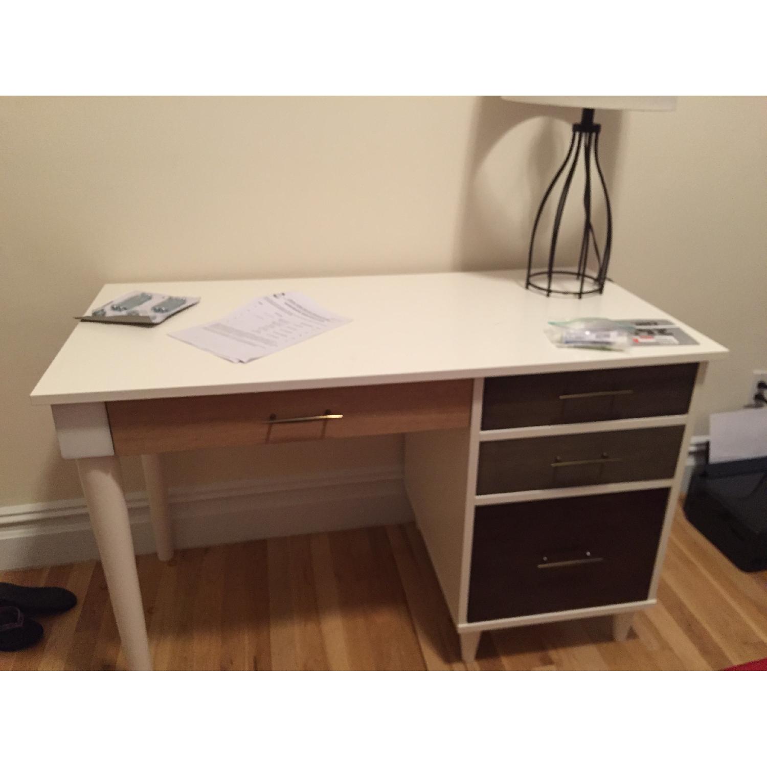 Desk w/ Grey Chair - image-1
