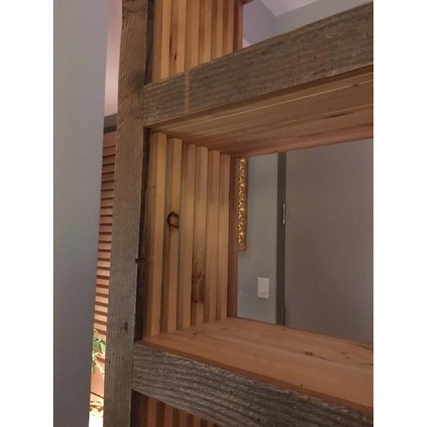 Handmade Pine-Slat Bookcase on Casters - image-5