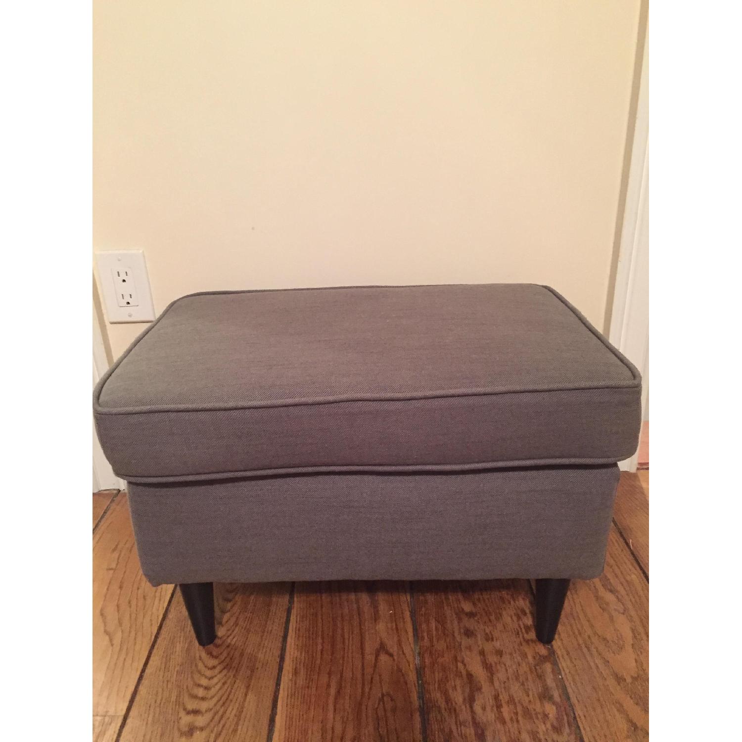 Ikea Strandmon Footstool in Nordvalla Dark Gray - image-3