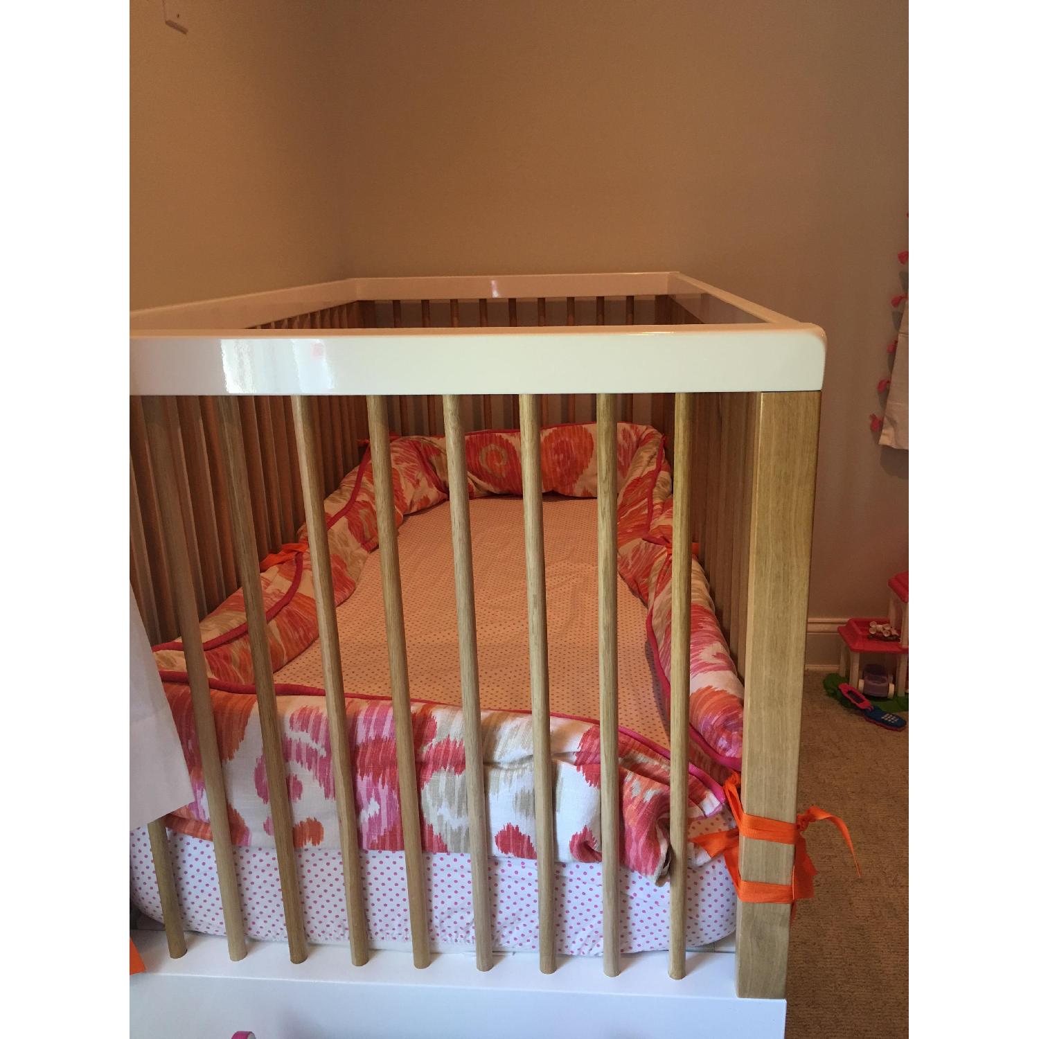 Netto Collection 2 Tone Storage Drawer Crib + Changing Table/Dresser - image-2