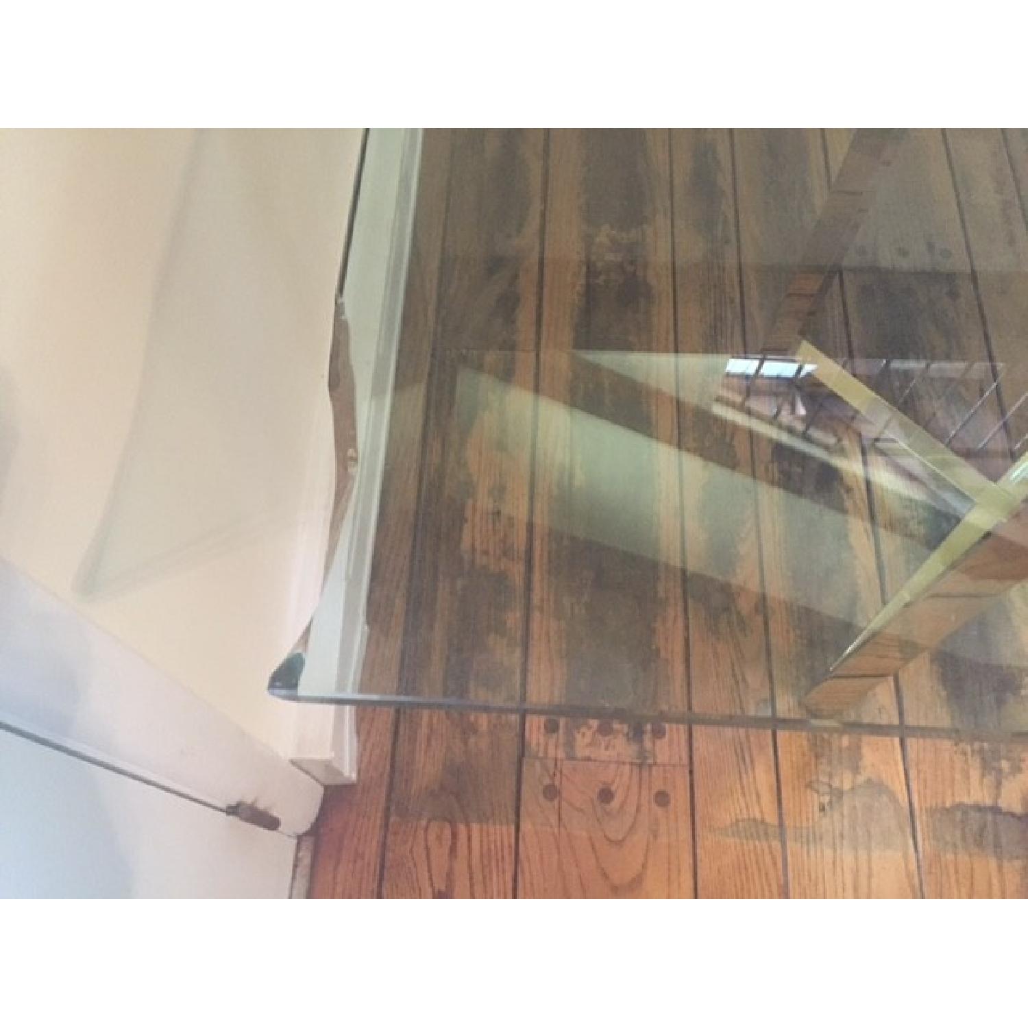 Parable's Tail Brass & Glass Dining Room Table - image-3