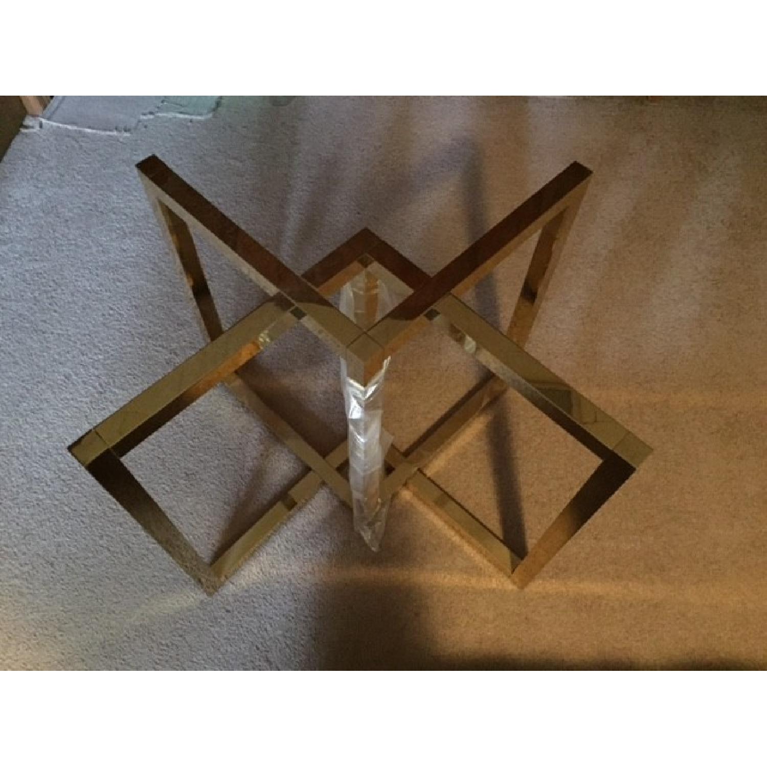 Parable's Tail Brass & Glass Dining Room Table - image-6