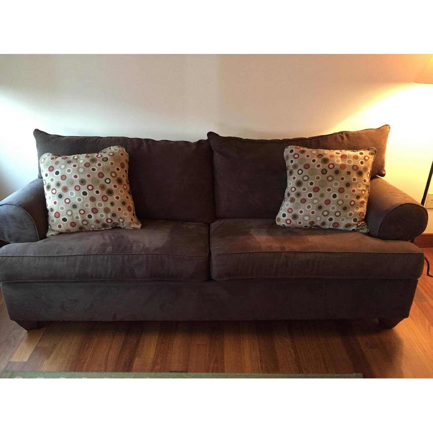 Bauhaus Chocolate Brown Sleeper Sofa - image-1