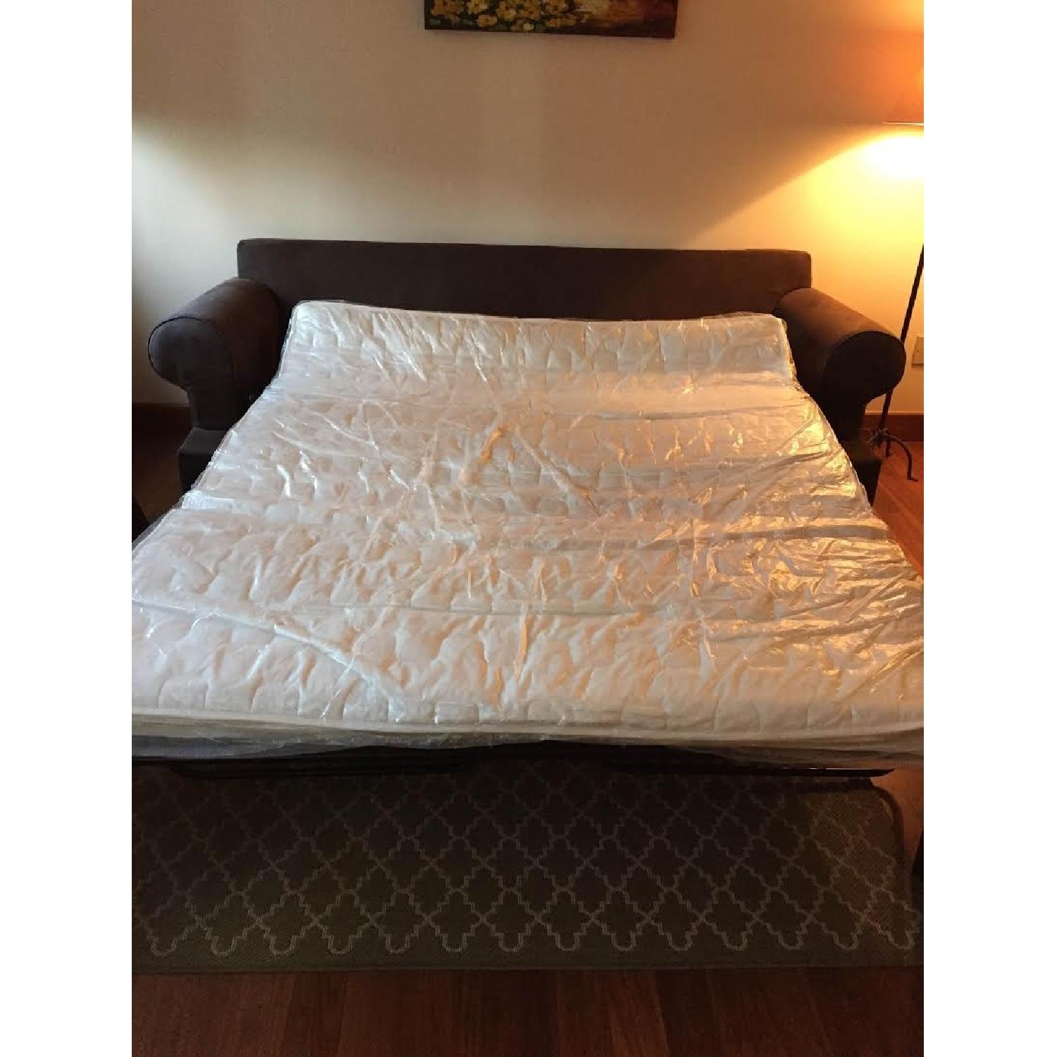 Bauhaus Chocolate Brown Sleeper Sofa - image-3