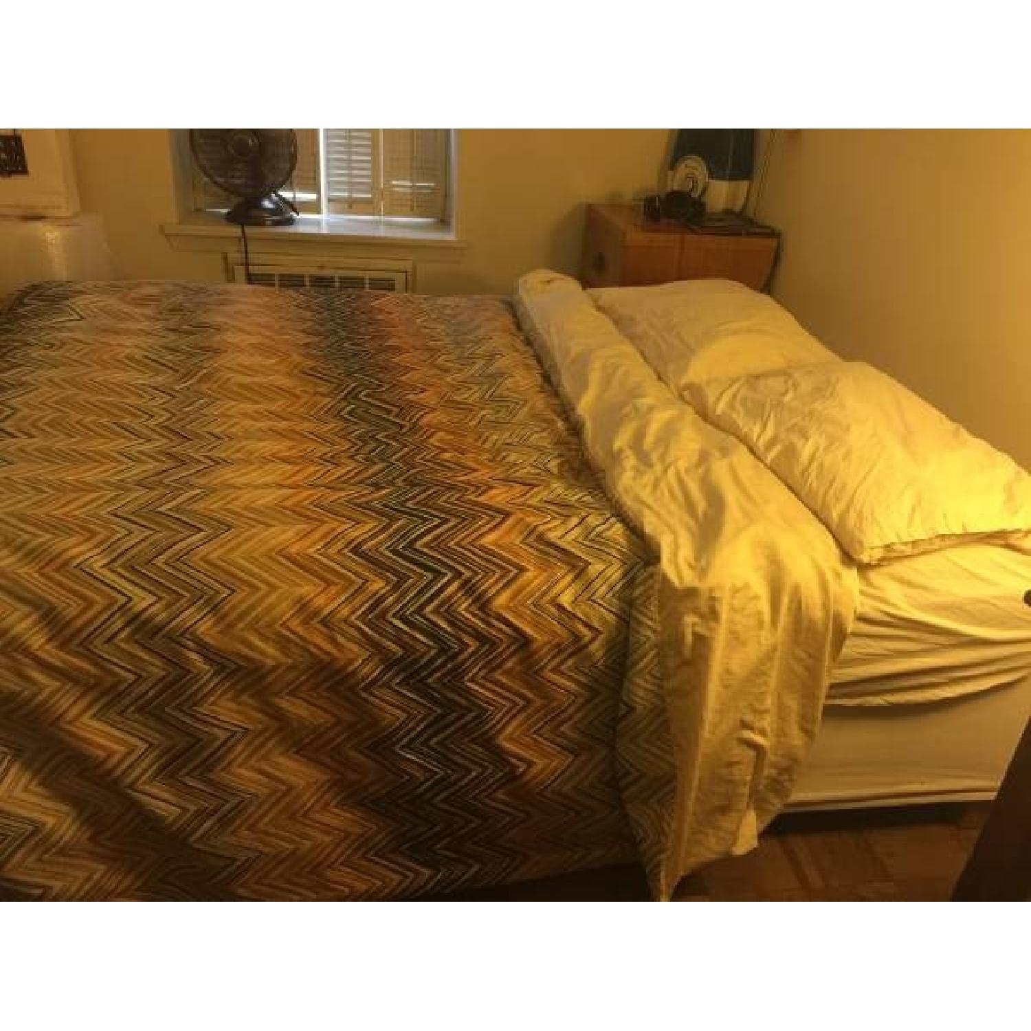 Ikea Upholstered Platform Bed w/ Storage - image-1