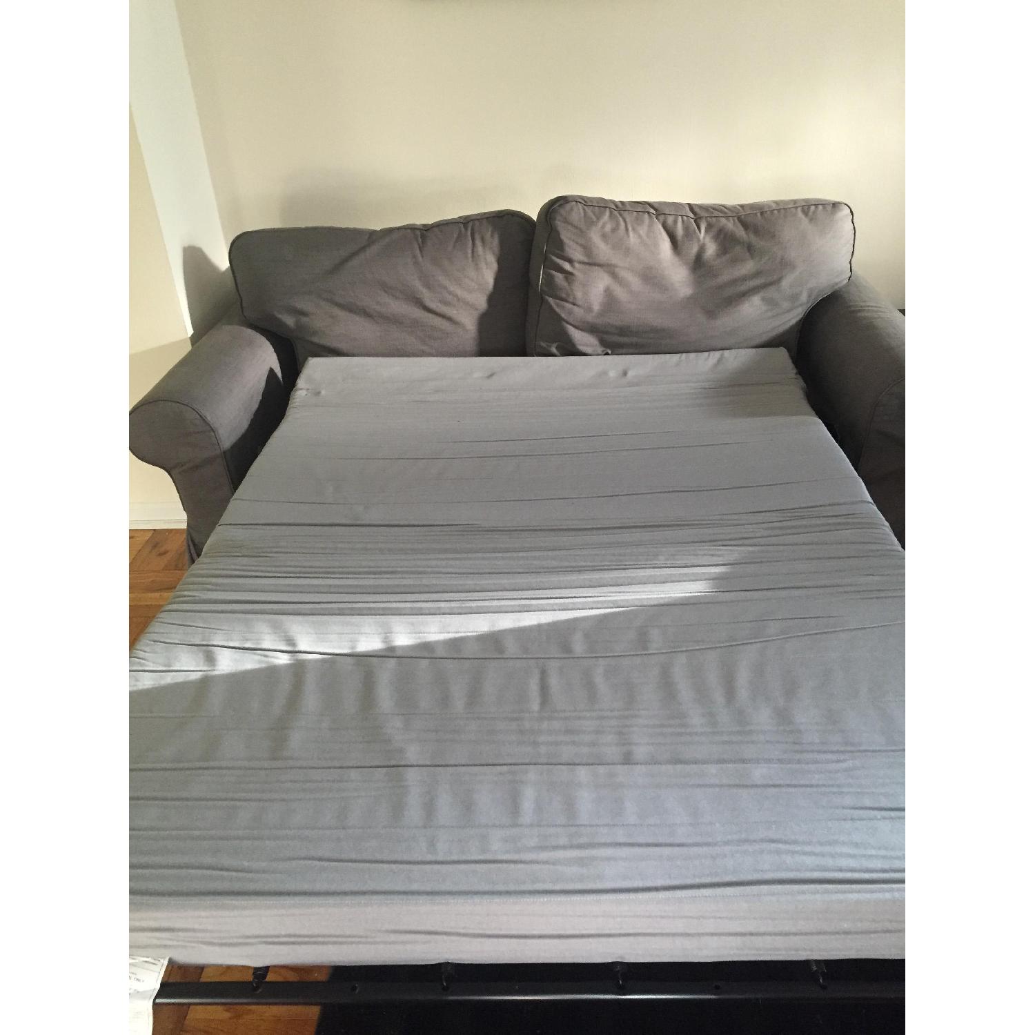 Ikea Grey Sleeper Loveseat - image-2