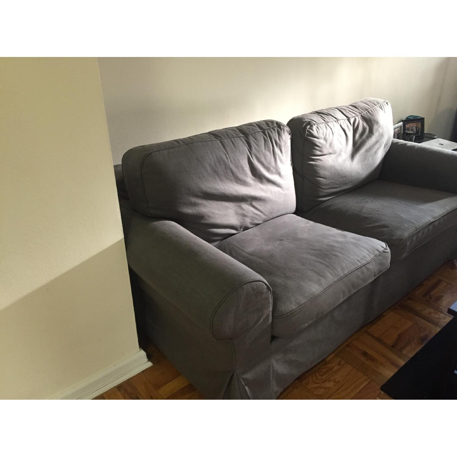 Ikea Grey Sleeper Loveseat - image-3