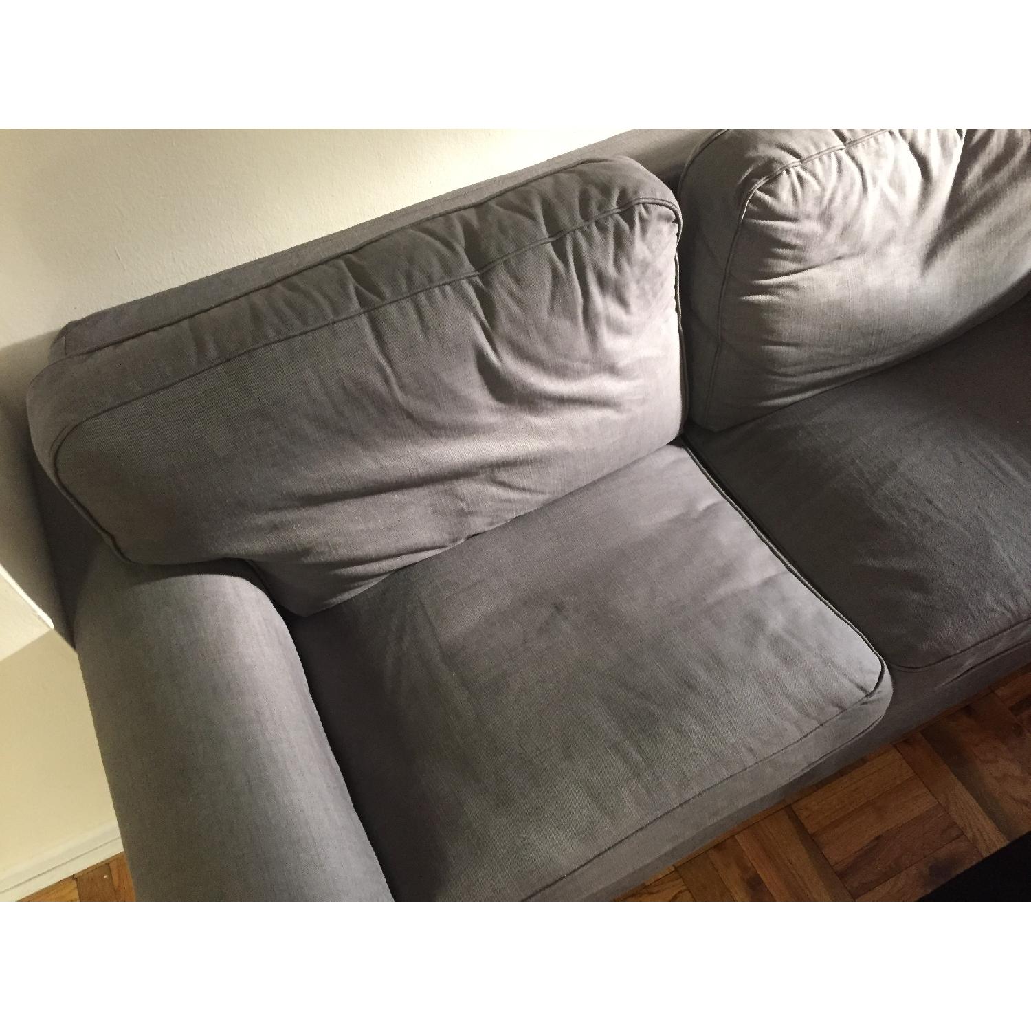 Ikea Grey Sleeper Loveseat - image-4