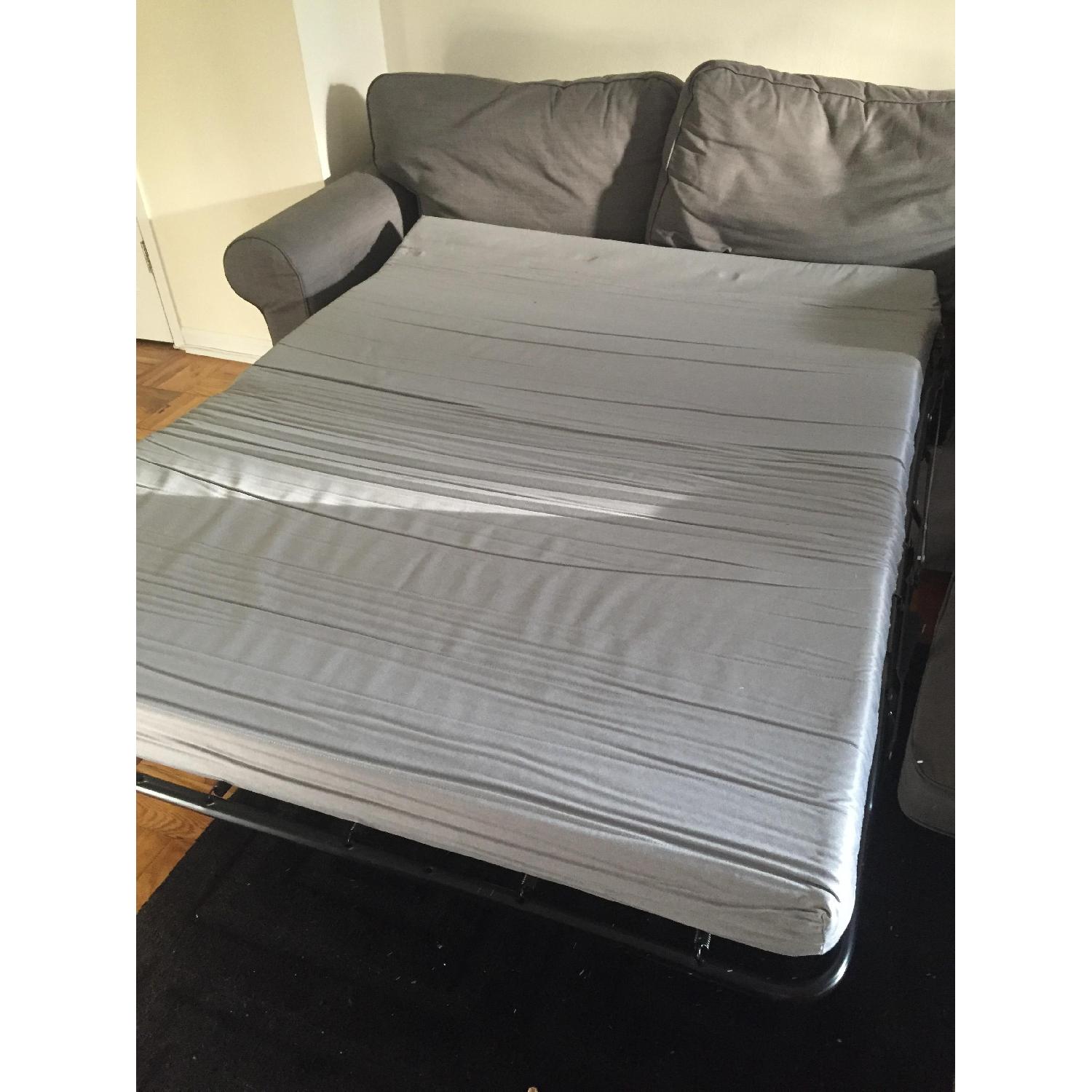 Ikea Grey Sleeper Loveseat - image-6