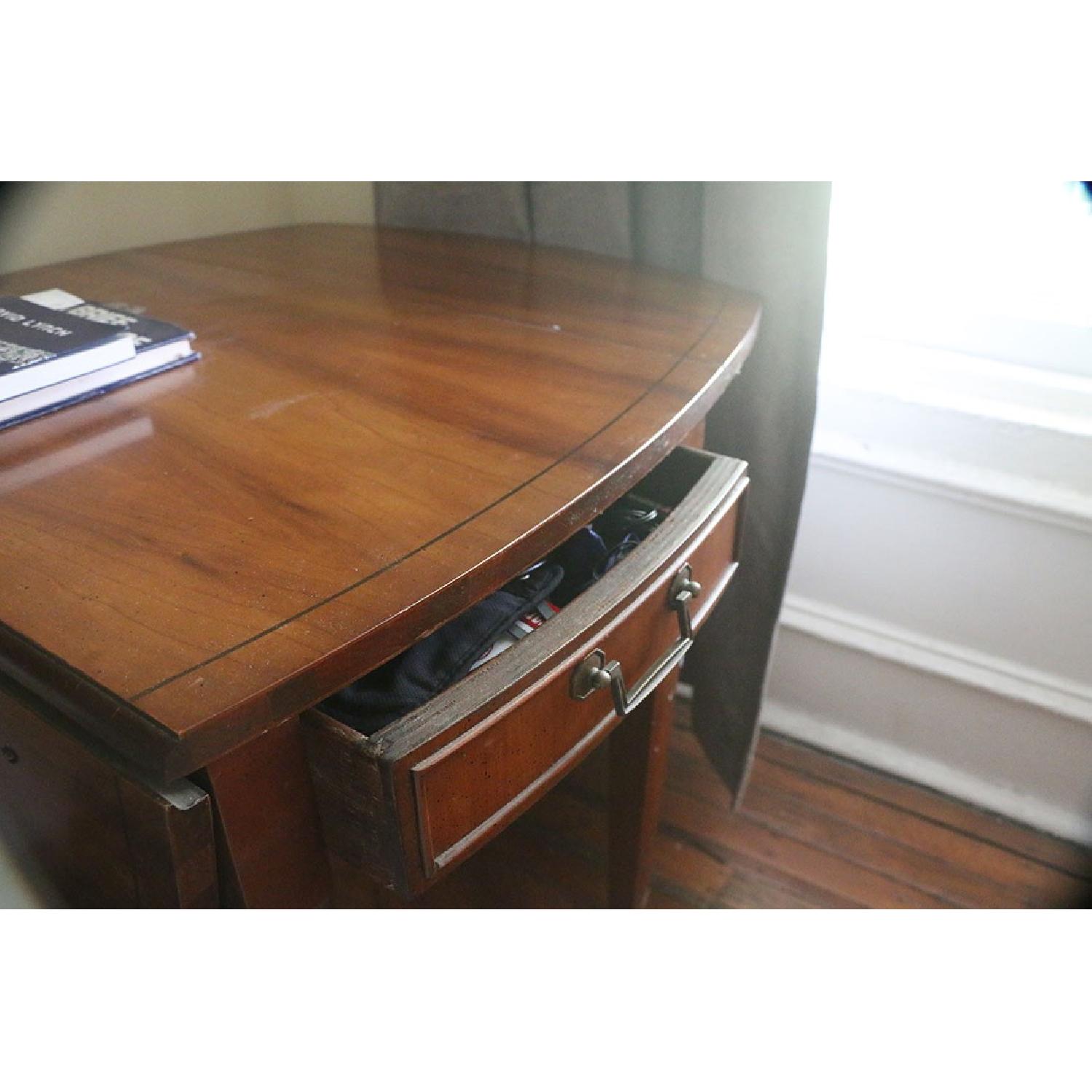 Wooden Side Table w/ Leaves - image-1