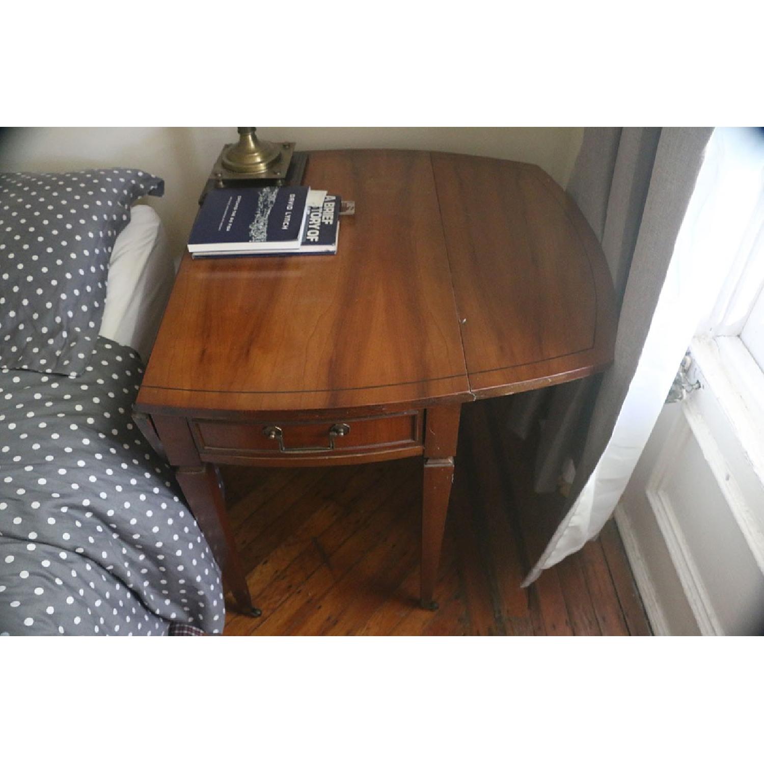 Wooden Side Table w/ Leaves - image-3