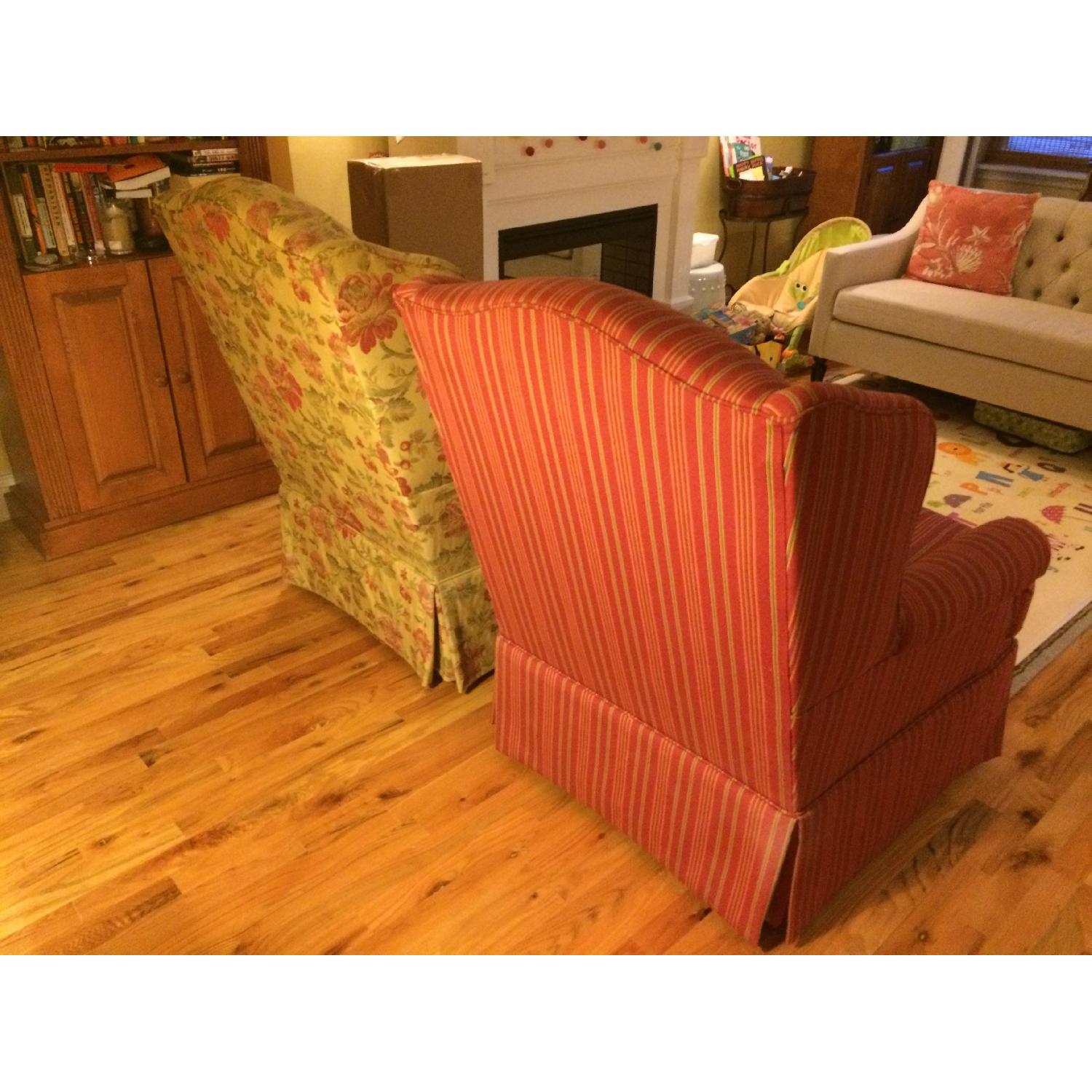French Country Custom Upholstered Chairs - Pair - image-2