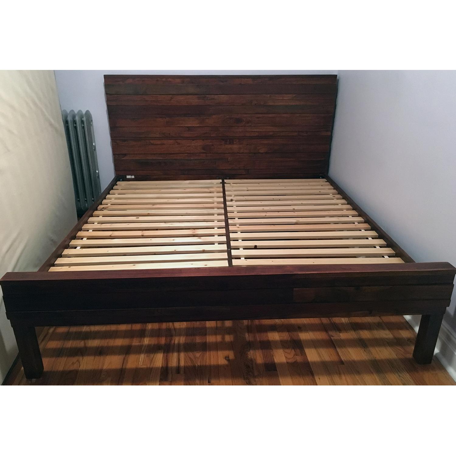 West Elm King Size Bed Frame - image-1