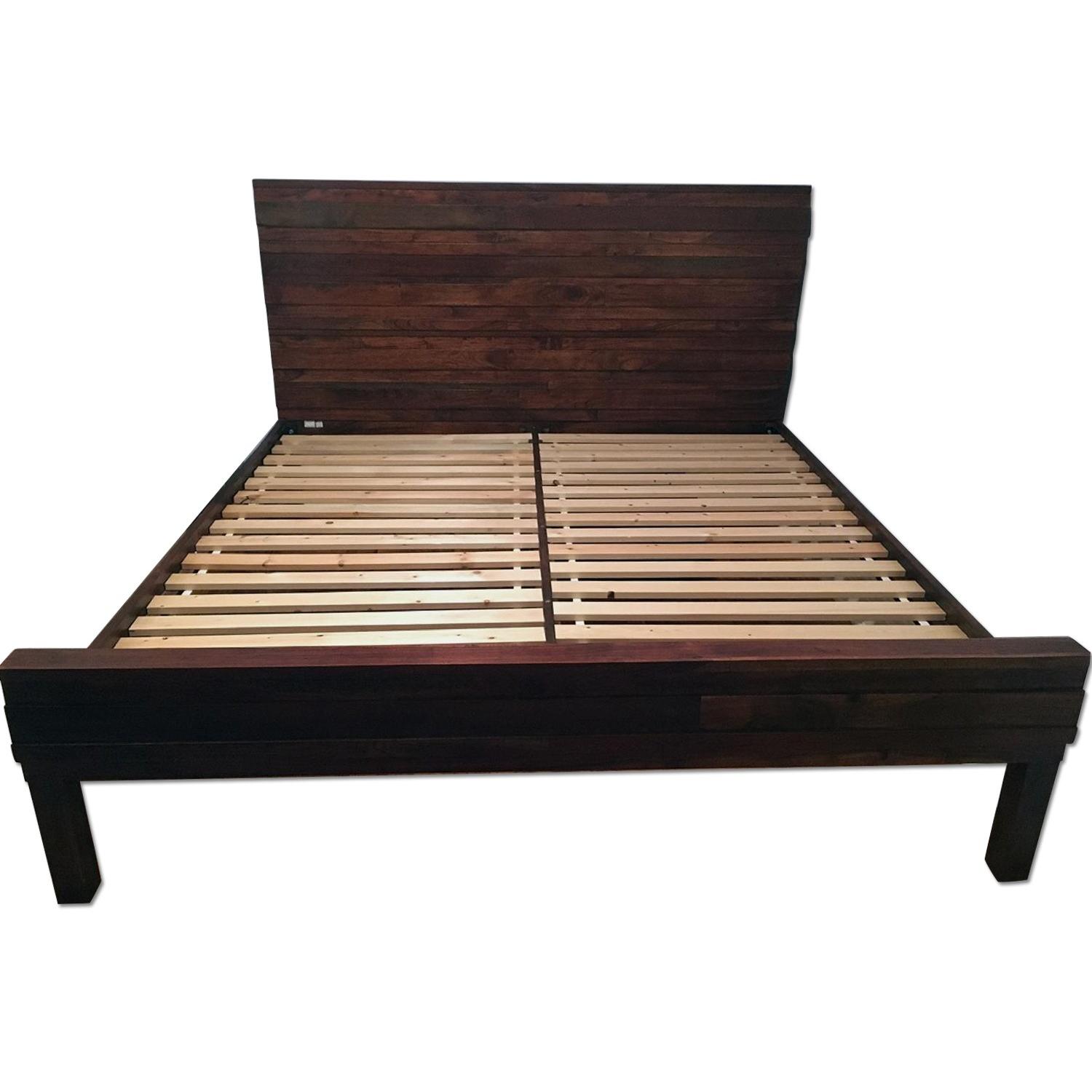 West Elm King Size Bed Frame - image-0