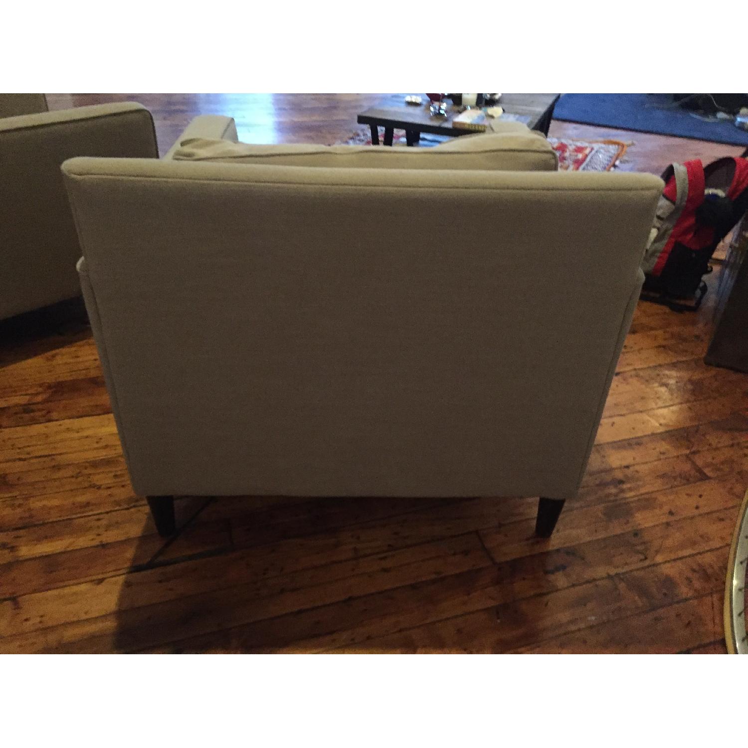 West Elm Arm Chairs - Pair - image-3