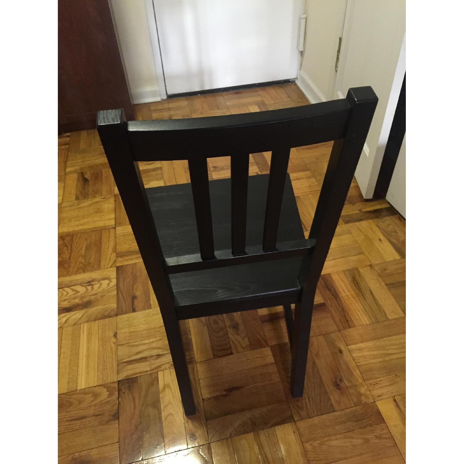 Black Wood Dining Chairs - Set of 4 - image-1