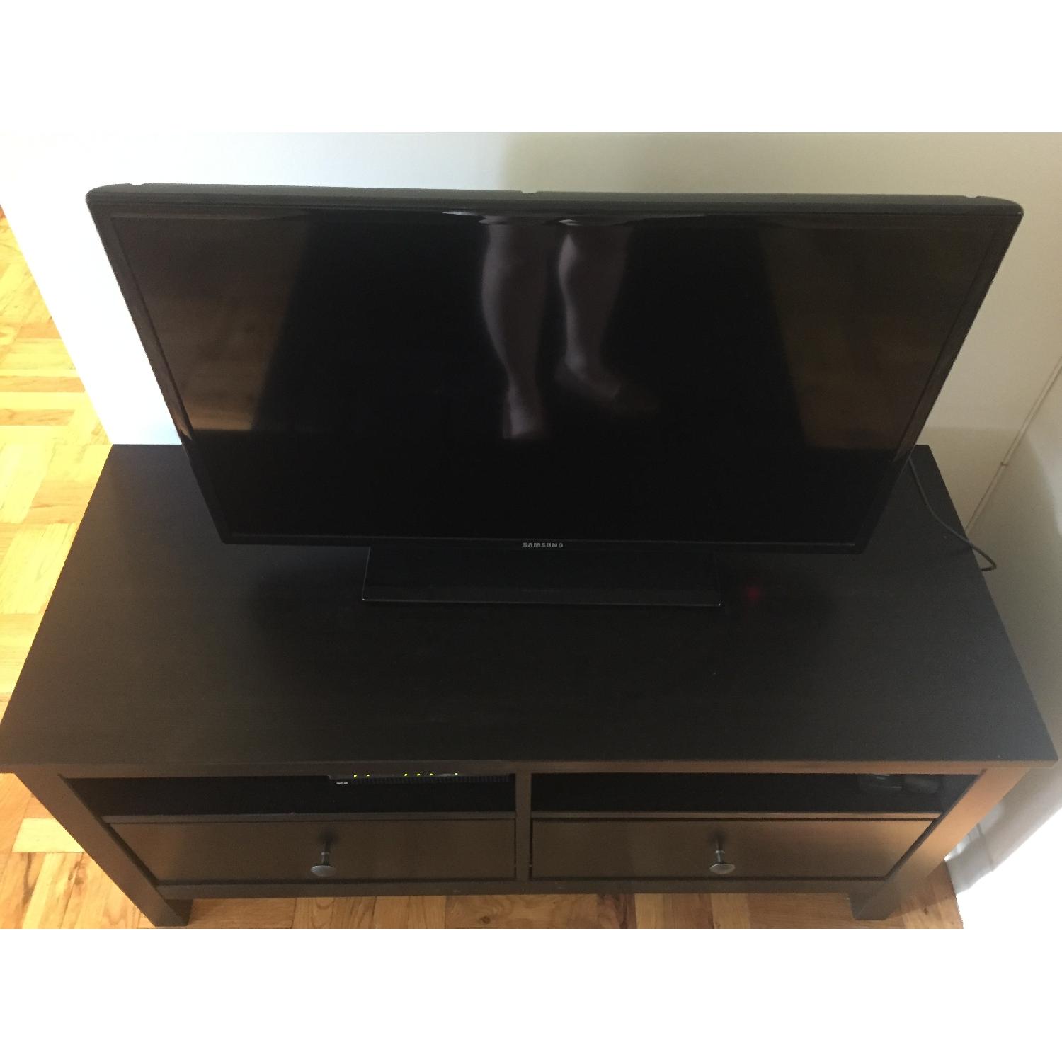 Ikea Black TV Console Table - image-2