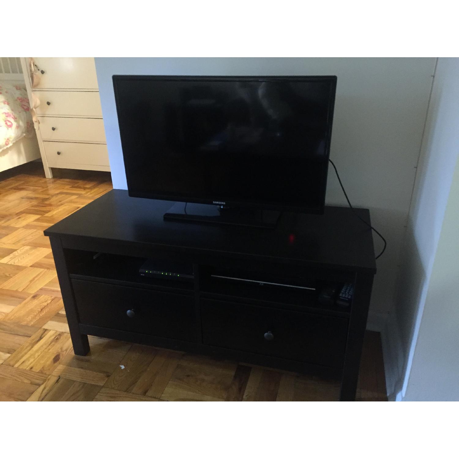Ikea Black TV Console Table - image-4