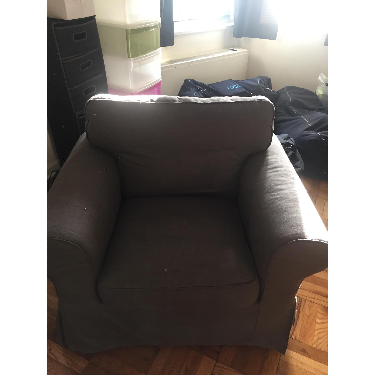 Ikea Gray Armchair - image-1