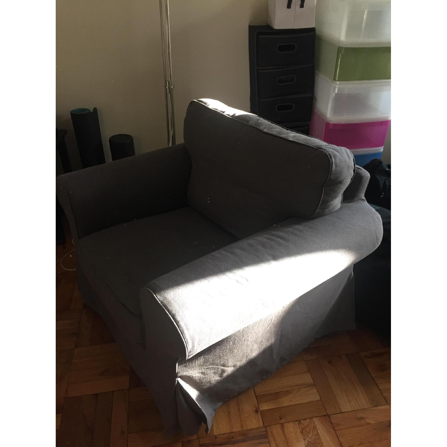 Ikea Gray Armchair - image-3
