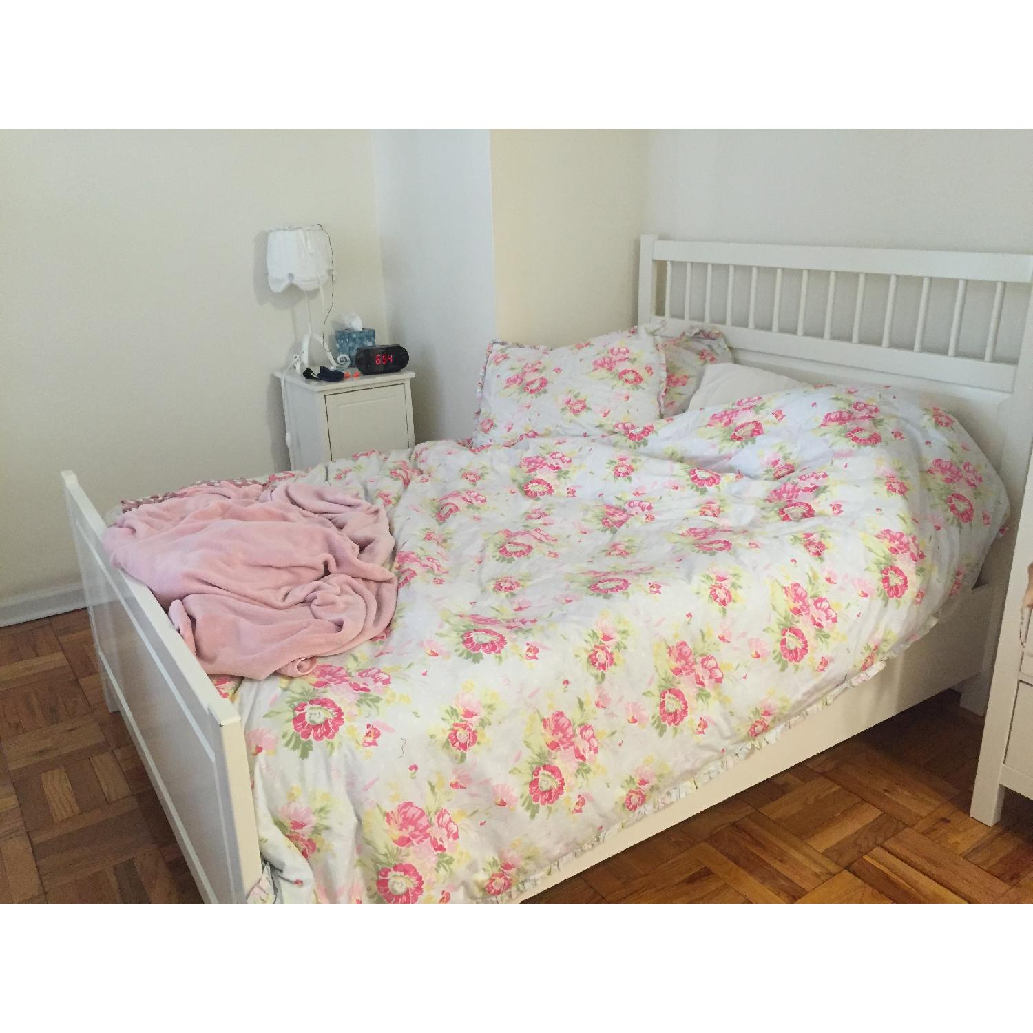 Ikea White Classic Bedframe - image-1