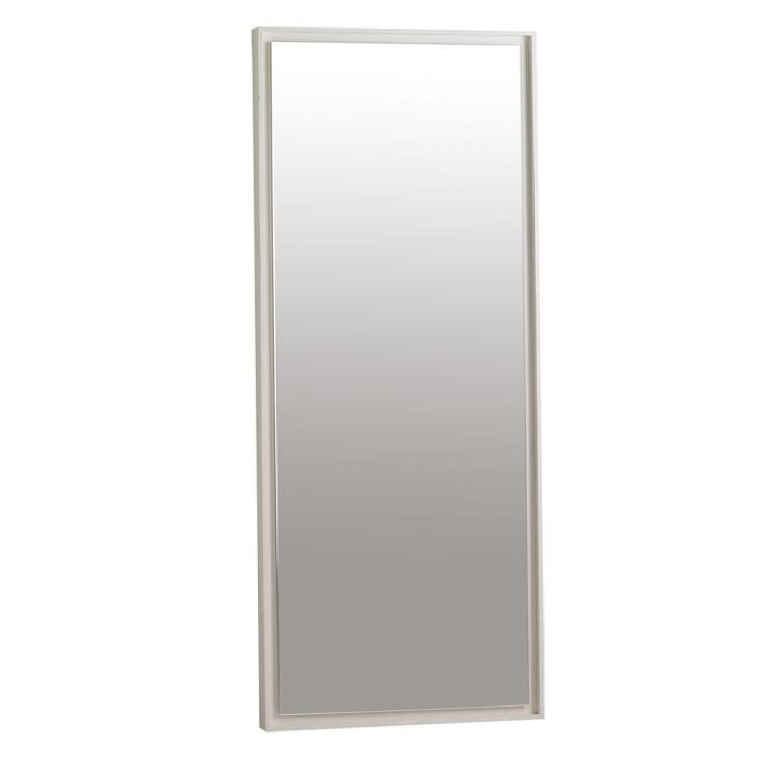 West Elm Floating Wood Floor Mirror - image-0