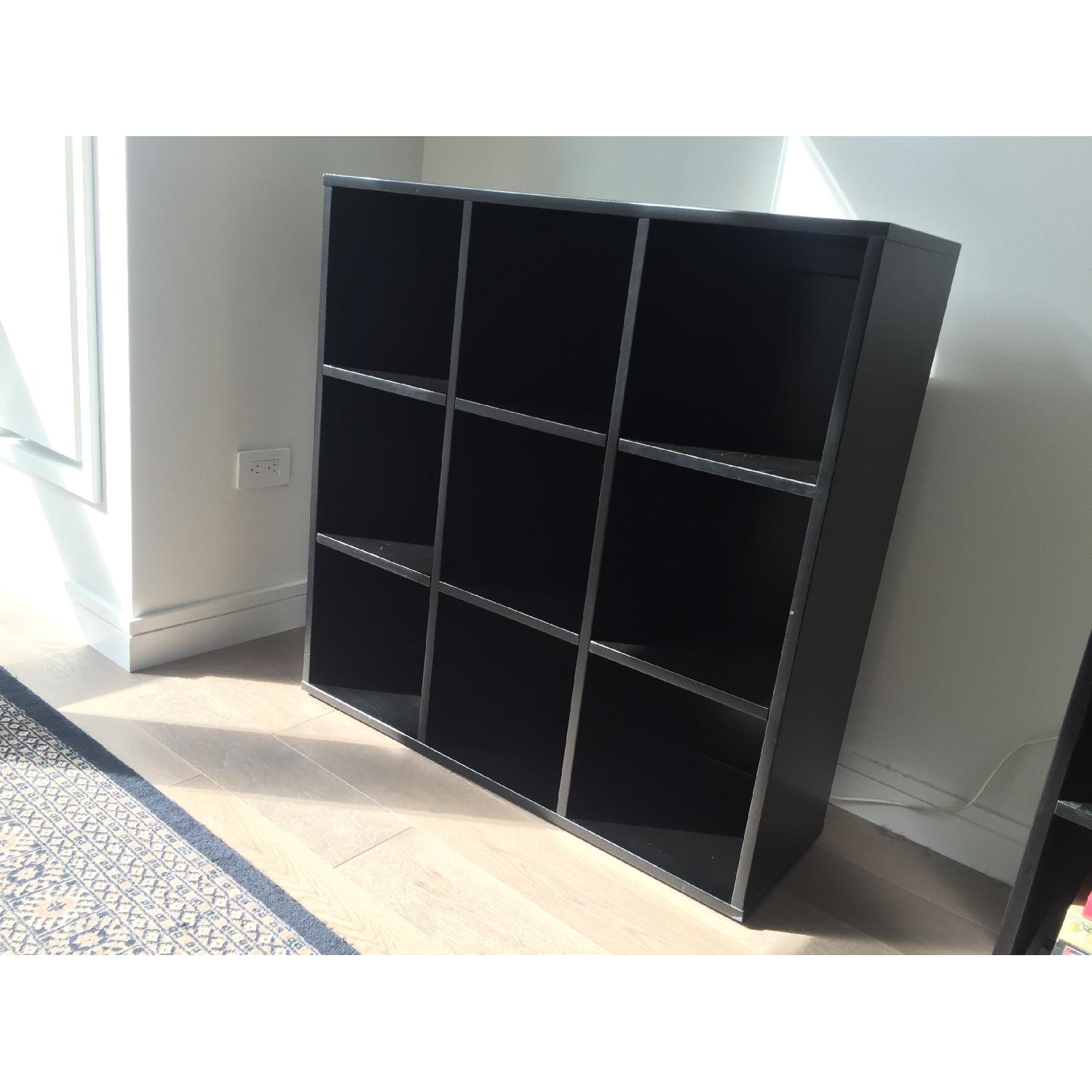 Crate & Barrel Black Shelving Unit - image-5