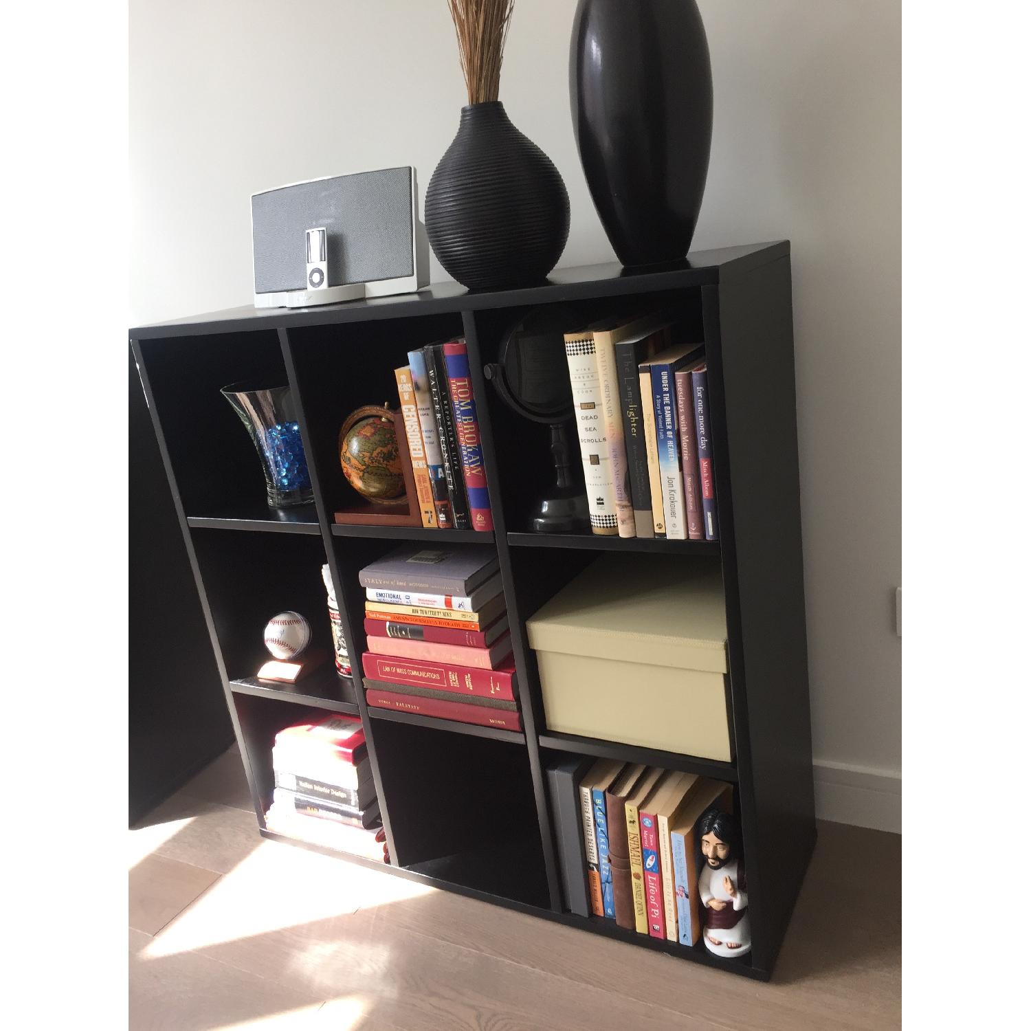 Crate & Barrel Black Shelving Unit - image-6