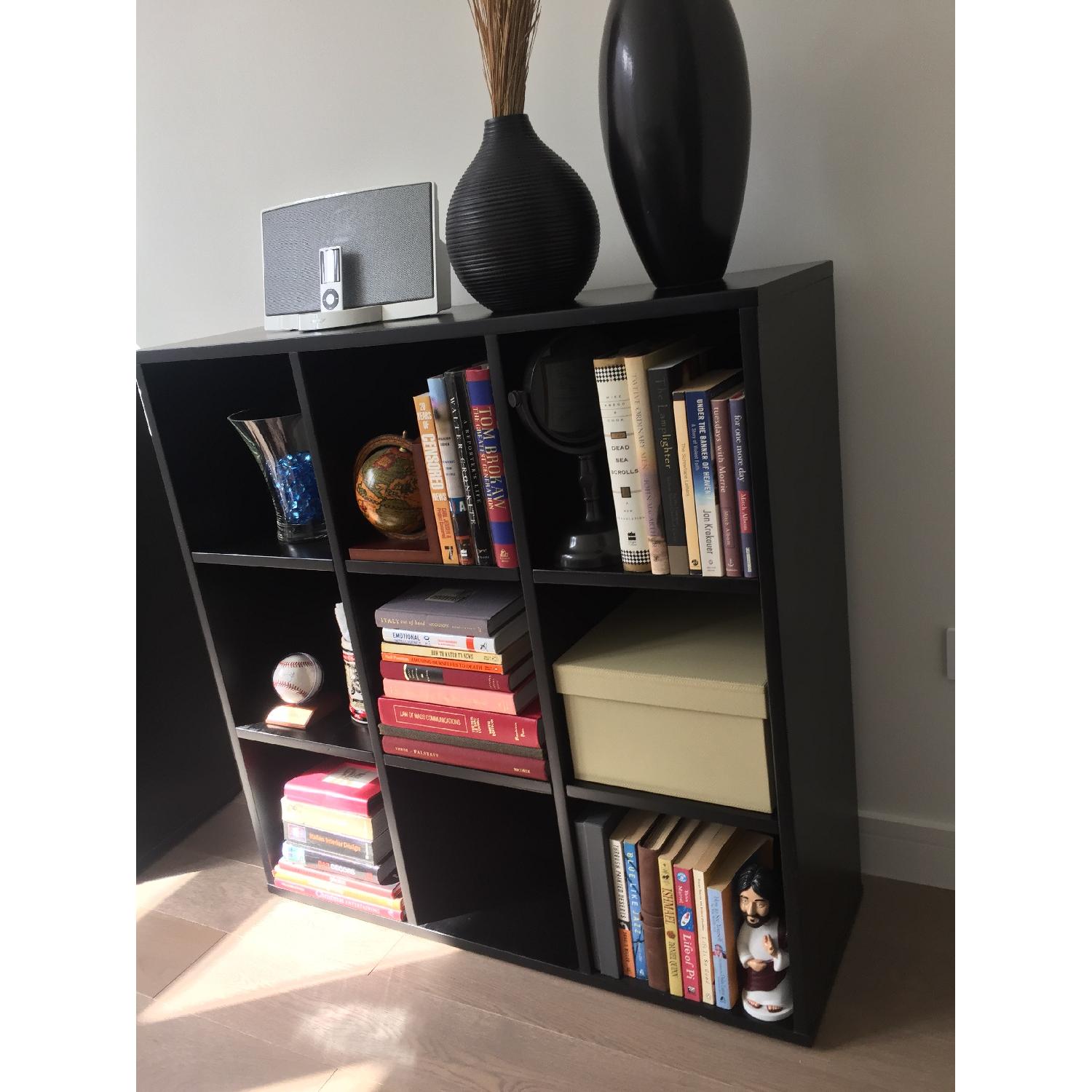 Crate & Barrel Black Shelving Unit - image-8