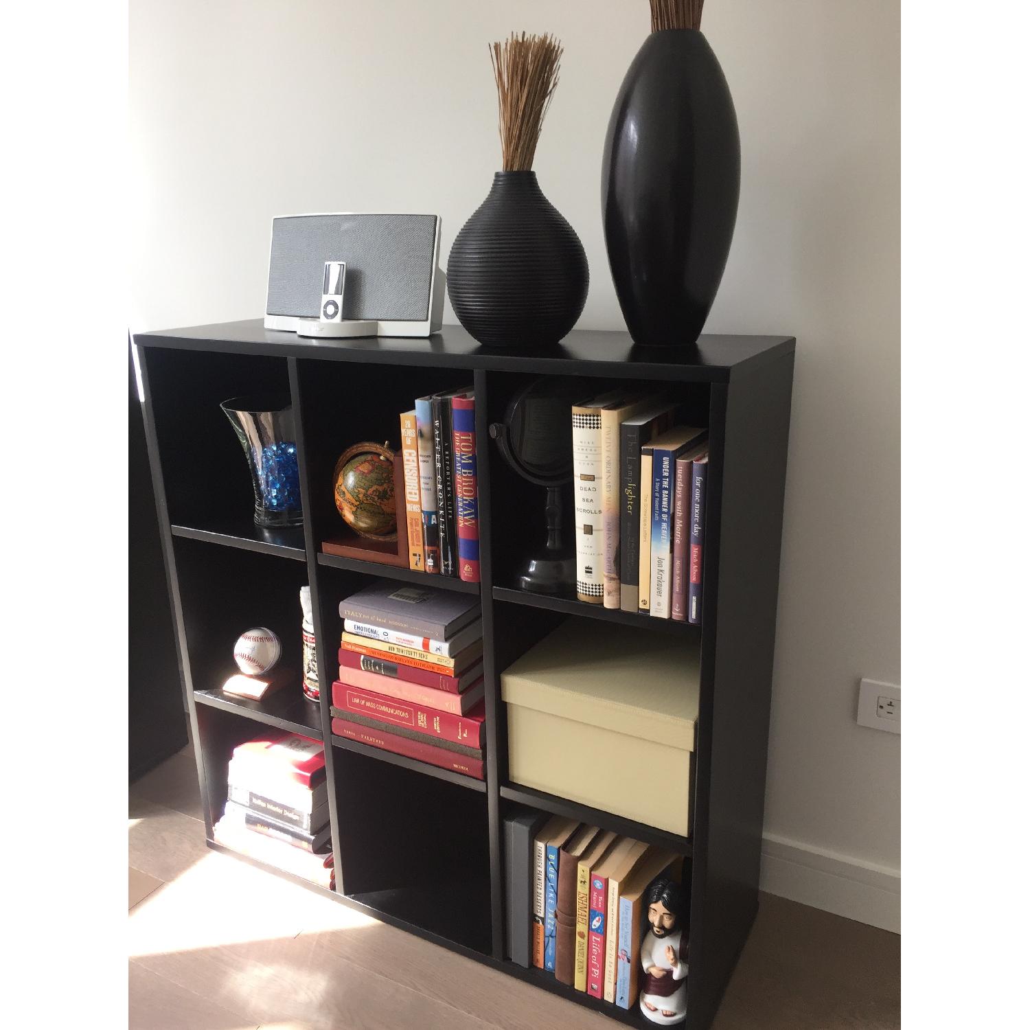 Crate & Barrel Black Shelving Unit - image-9