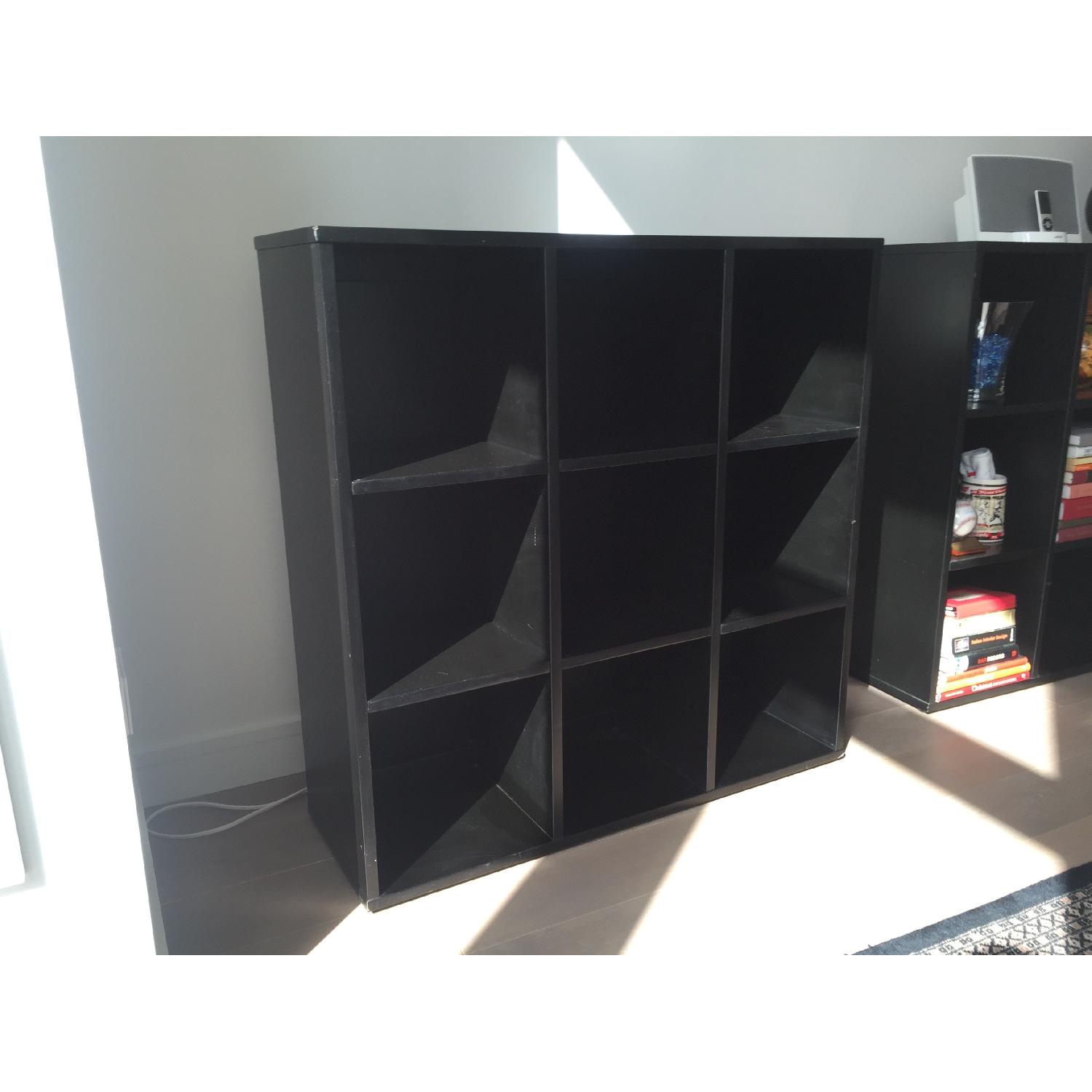 Crate & Barrel Black Shelving Unit - image-10