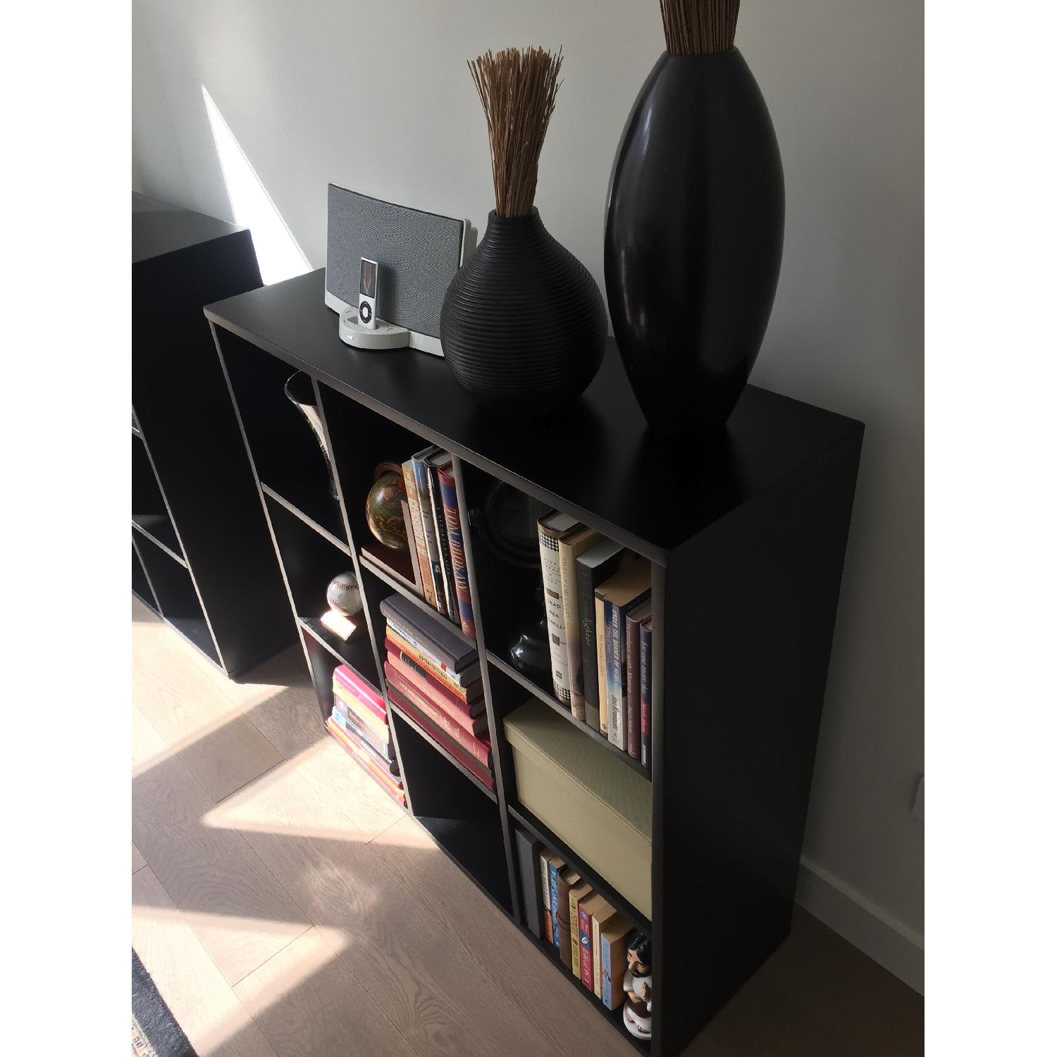 Crate & Barrel Black Shelving Unit - image-13