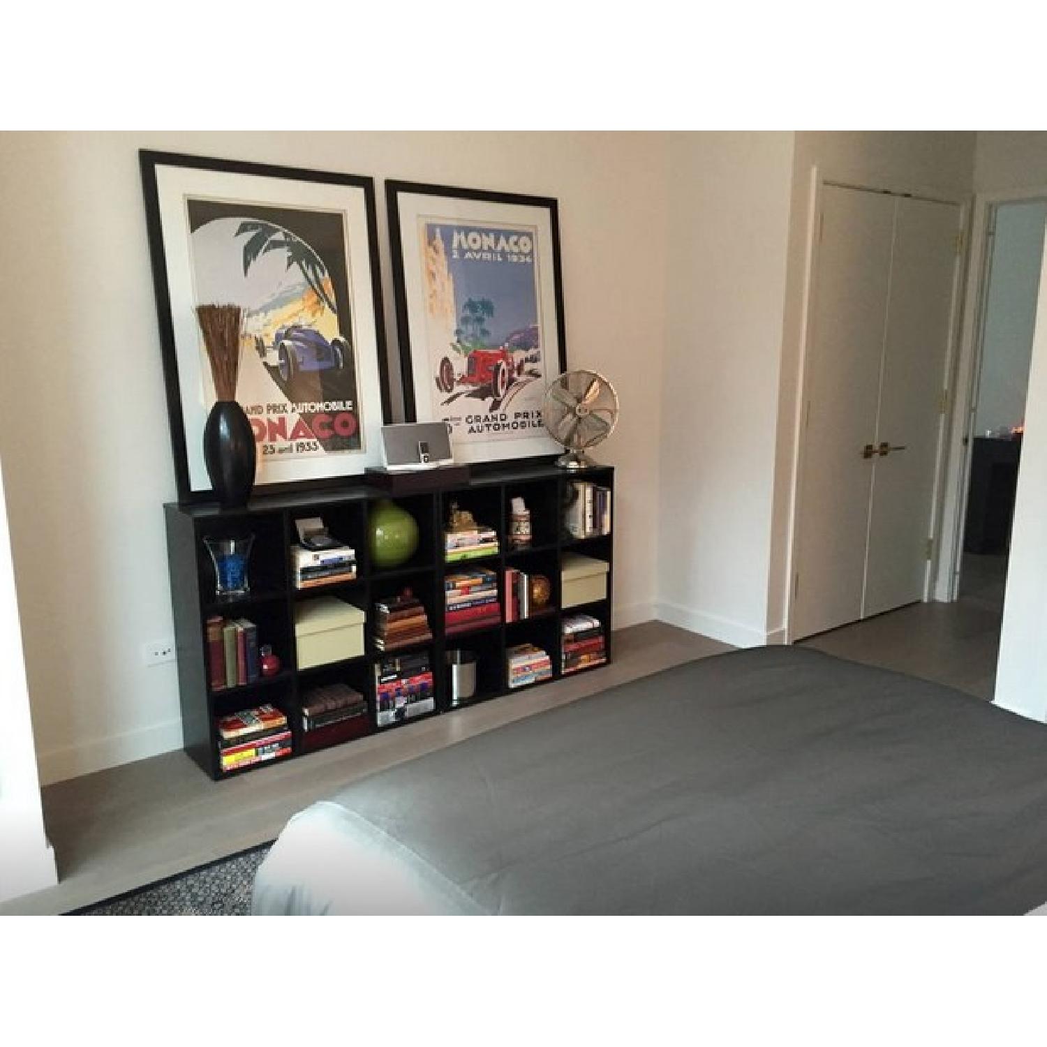 Crate & Barrel Black Shelving Unit - image-14