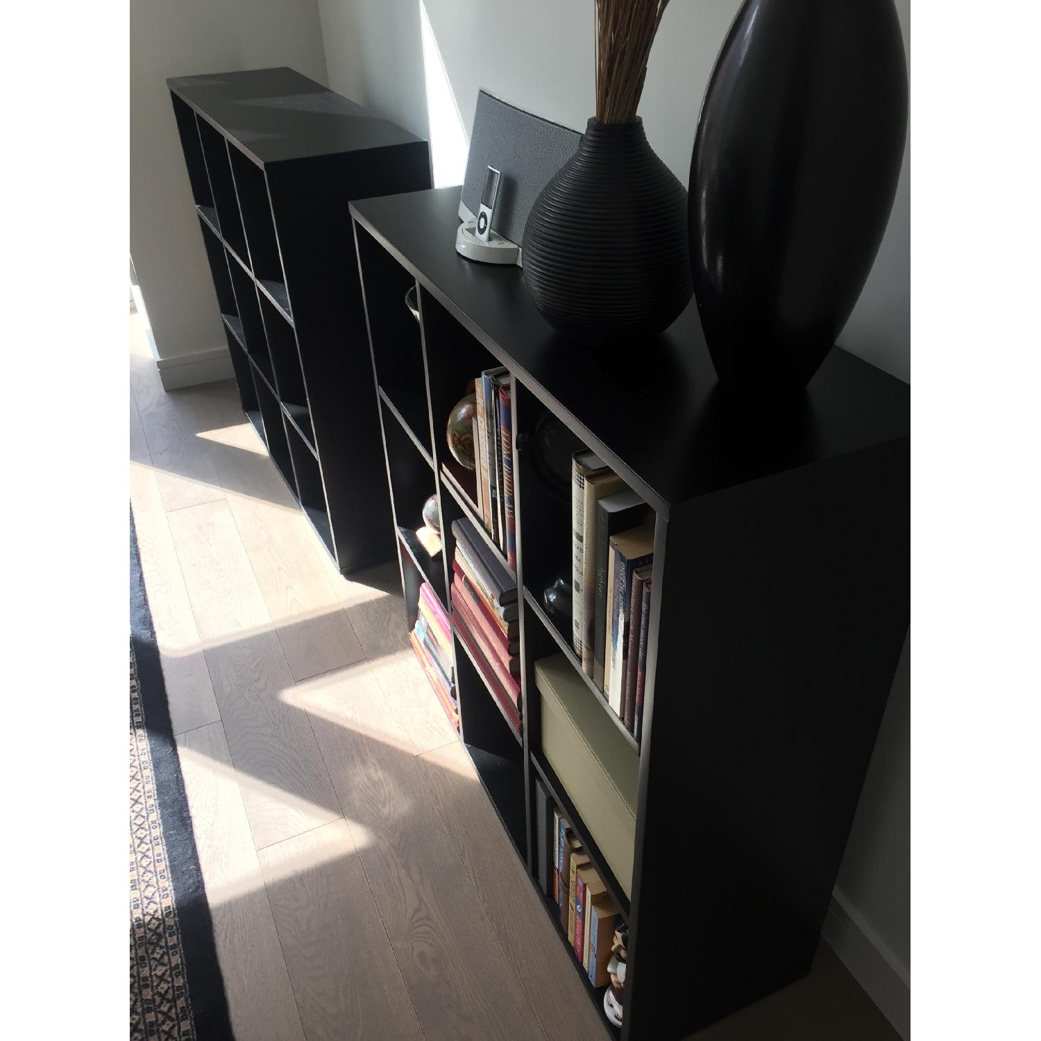 Crate & Barrel Black Shelving Unit - image-15