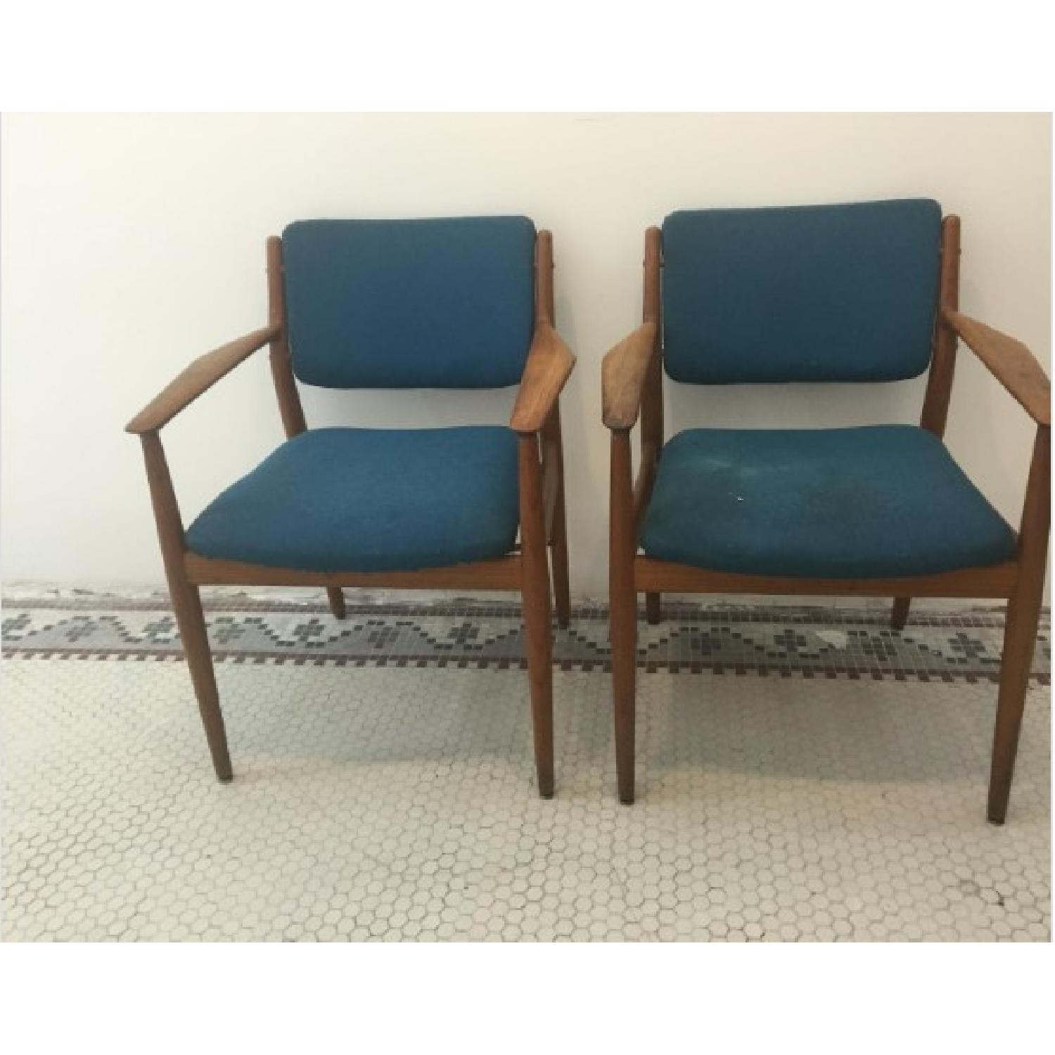 Danish Midcentury Arne Vodder Chairs - Pair - image-1