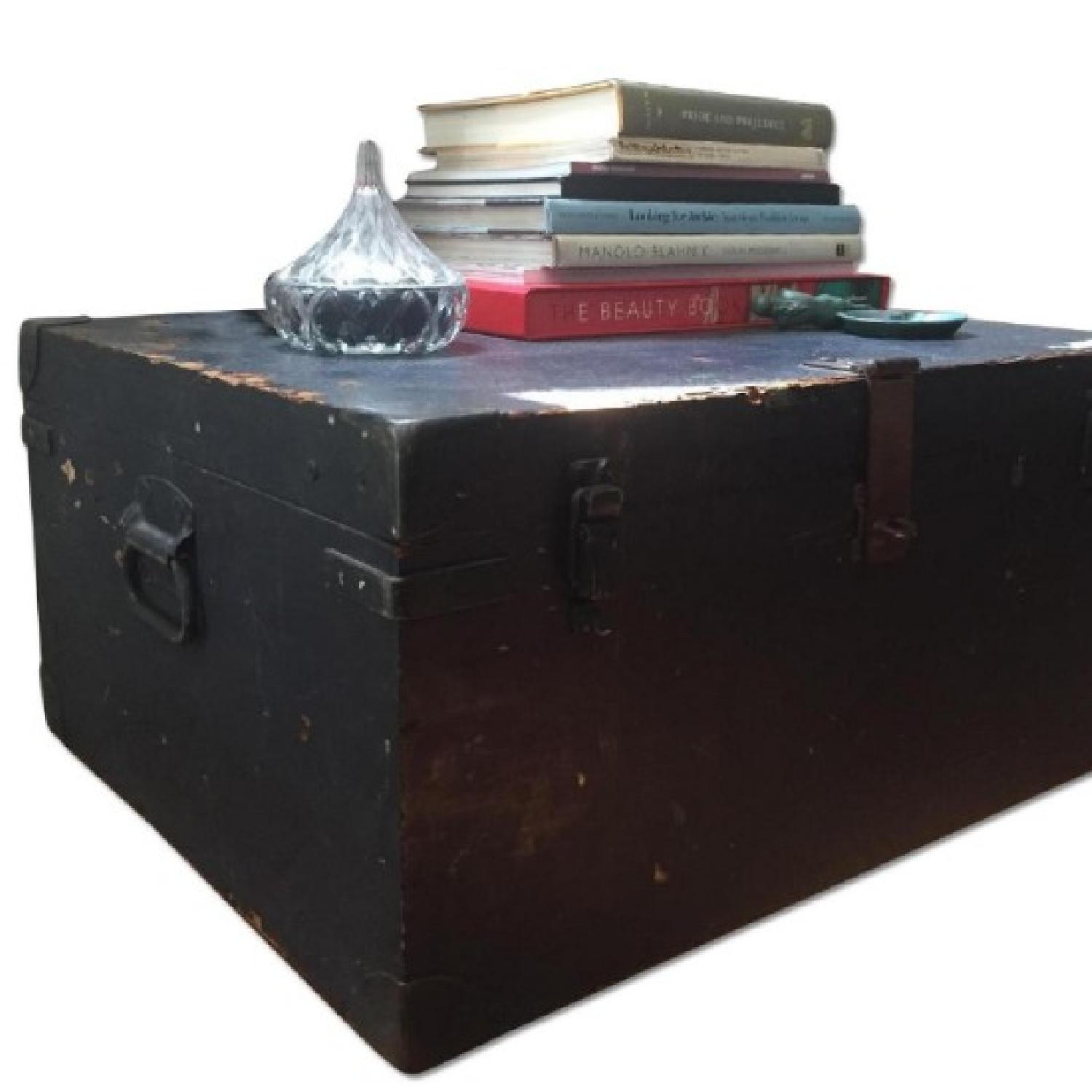 Vintage Wood Chest - image-2