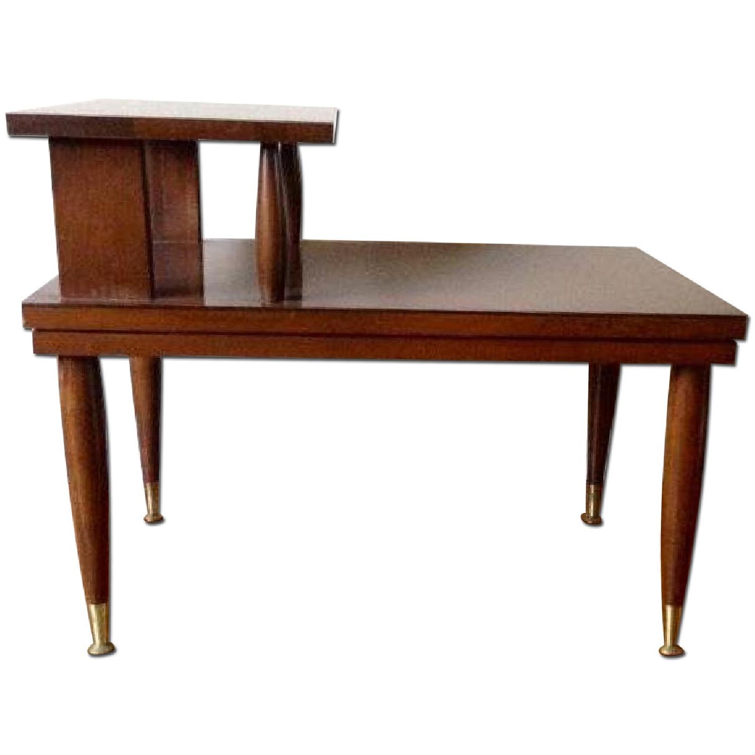 Mid Century Modern Step Side/End Tables - Pair - image-0